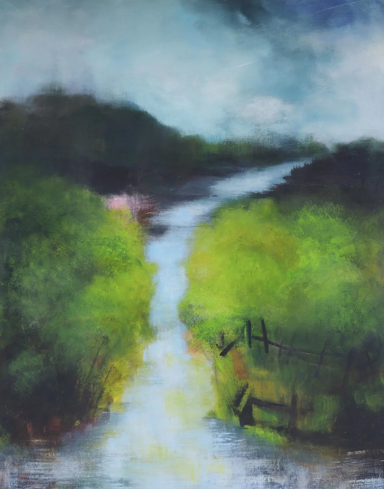 Akrylmålning av Satu Bohm