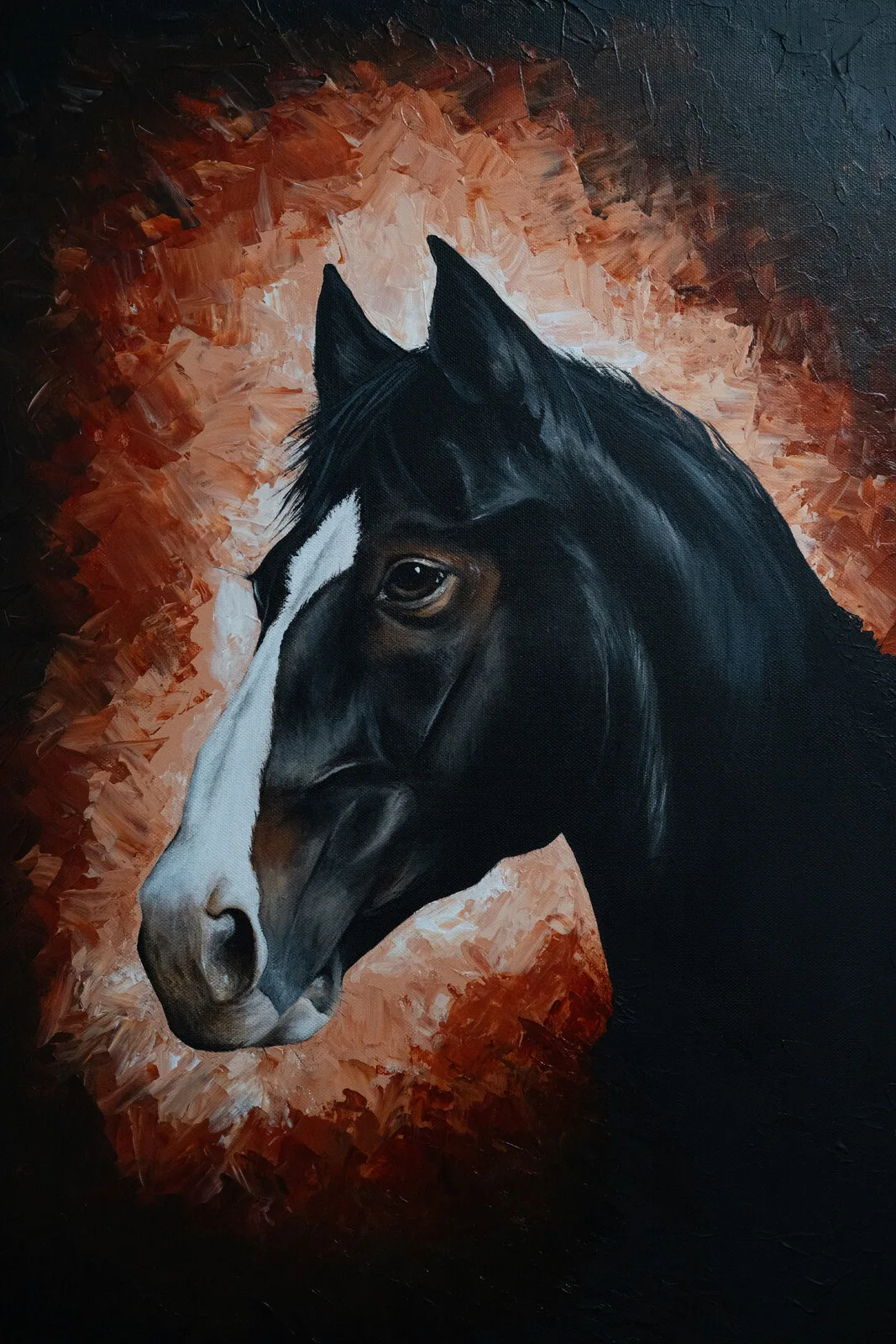 Akrylmålning Within The Flame av Azra Lukic