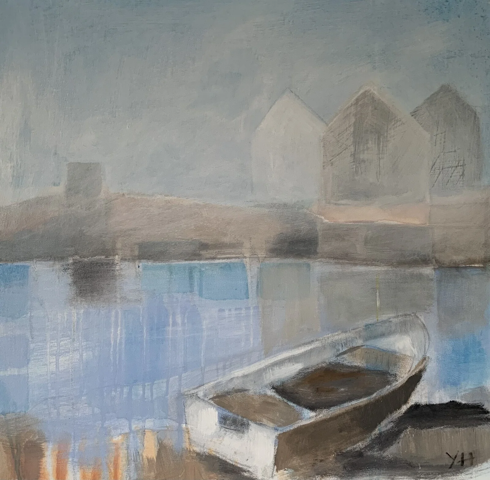 Akrylmålning Ekan av Yvonne Henriksson