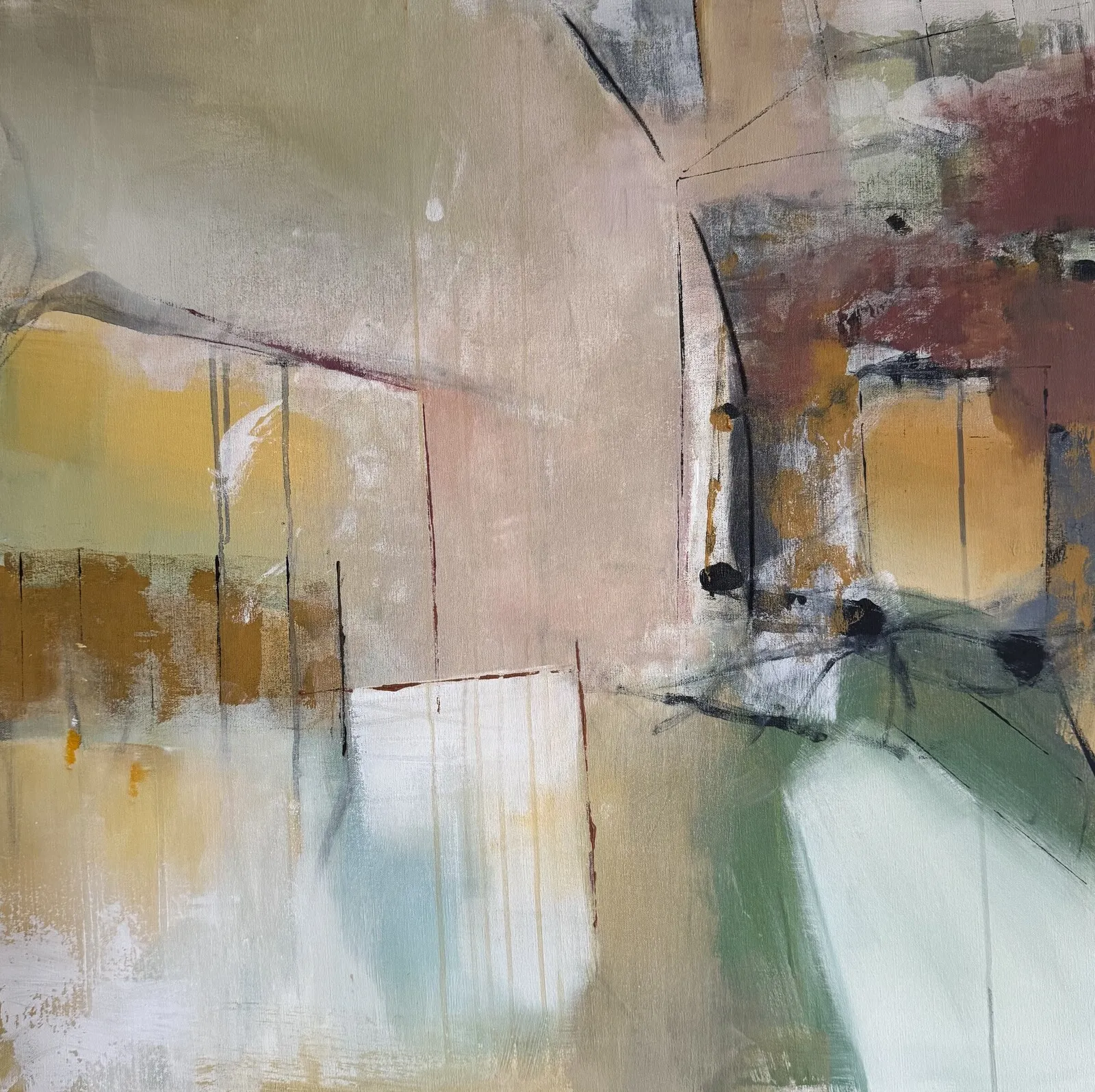 Akrylmålning Reflektioner av Catharina Bauer