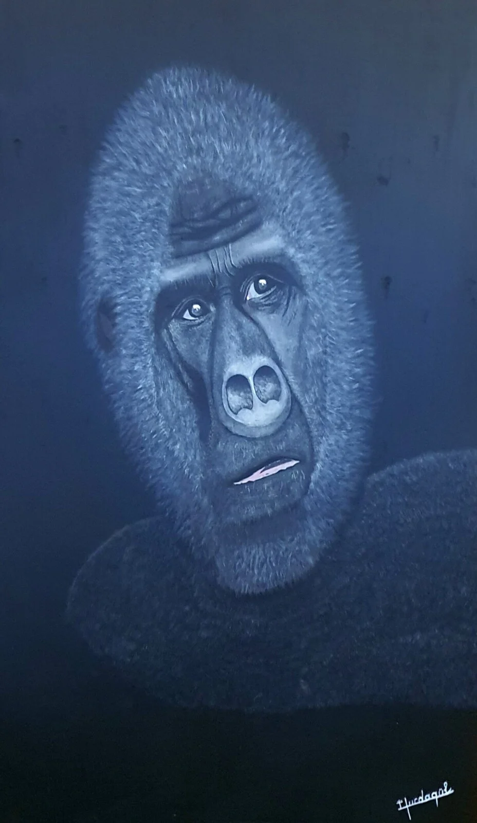 Akrylmålning Monkey av Yurdagül Ümran