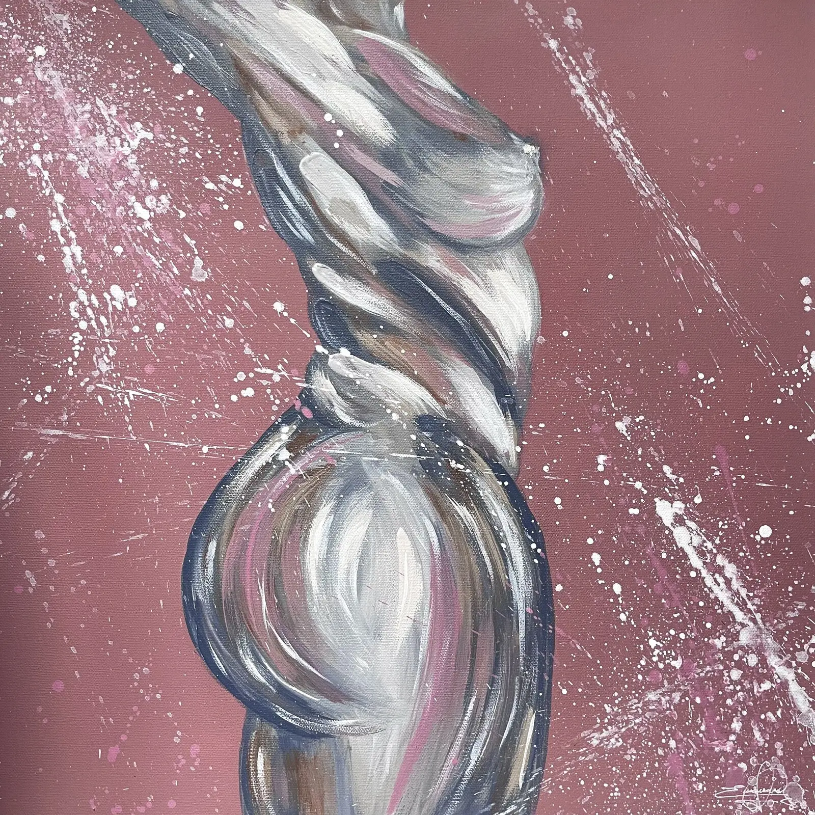 Akrylmålning Devine femme pt.3 av Emmy (Emarianaw)