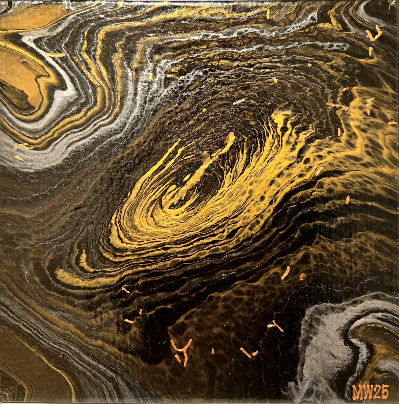 Akrylmålning Guldberg av Marita Westerberg