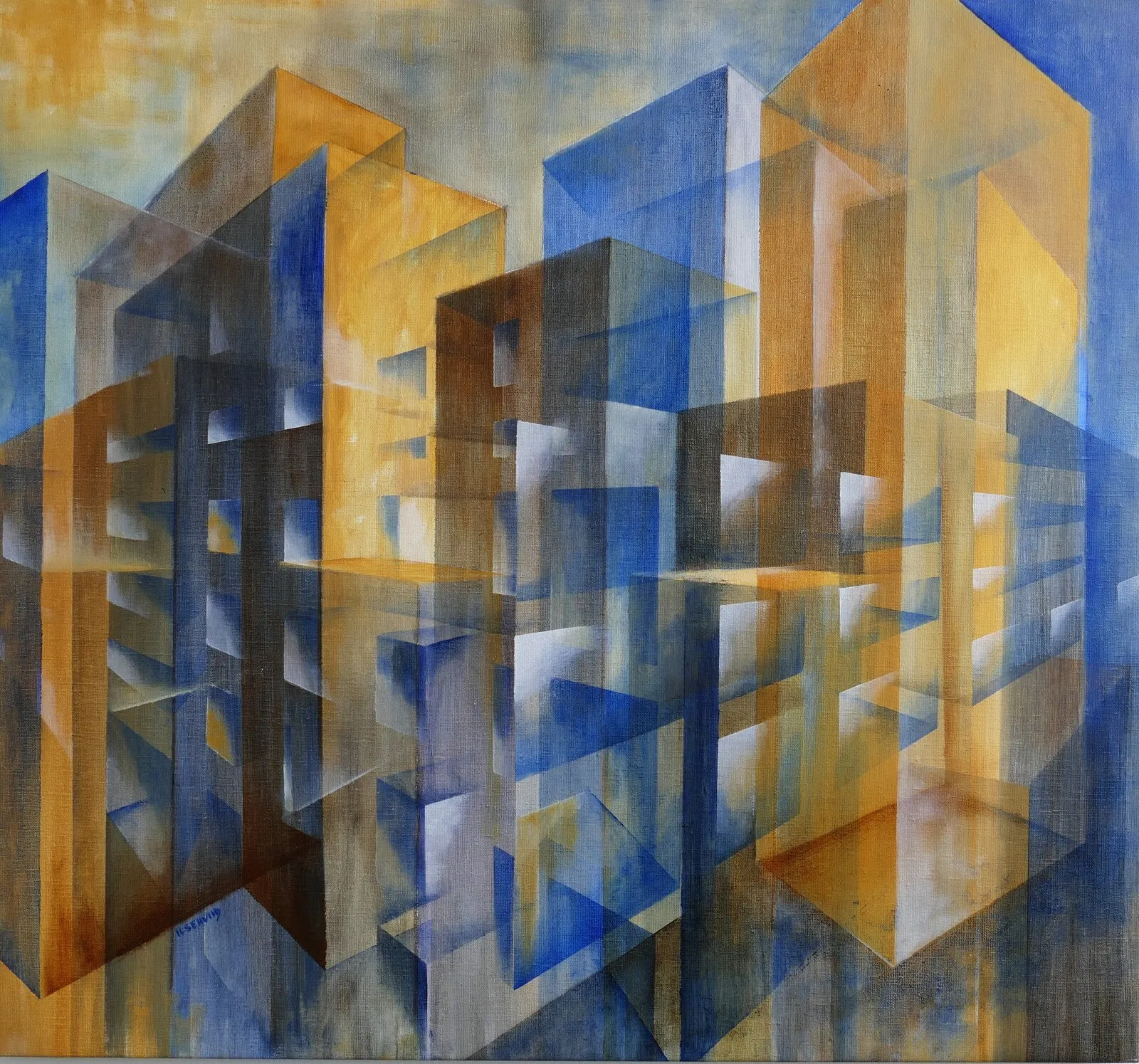 Oljemålning Illusion av Ilse Hviid