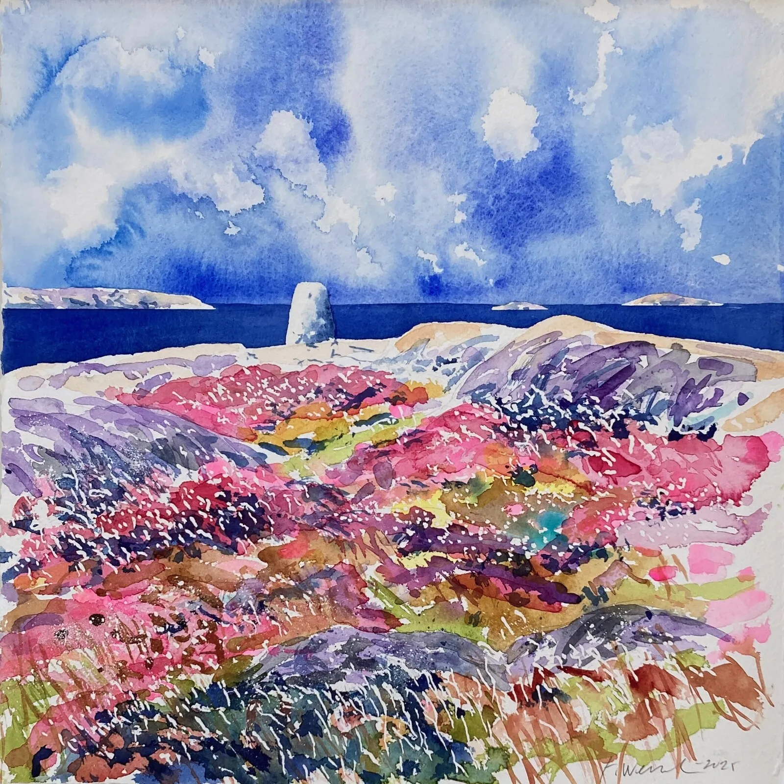 Akvarell Islandsberg (2) av Tord Wennerblom
