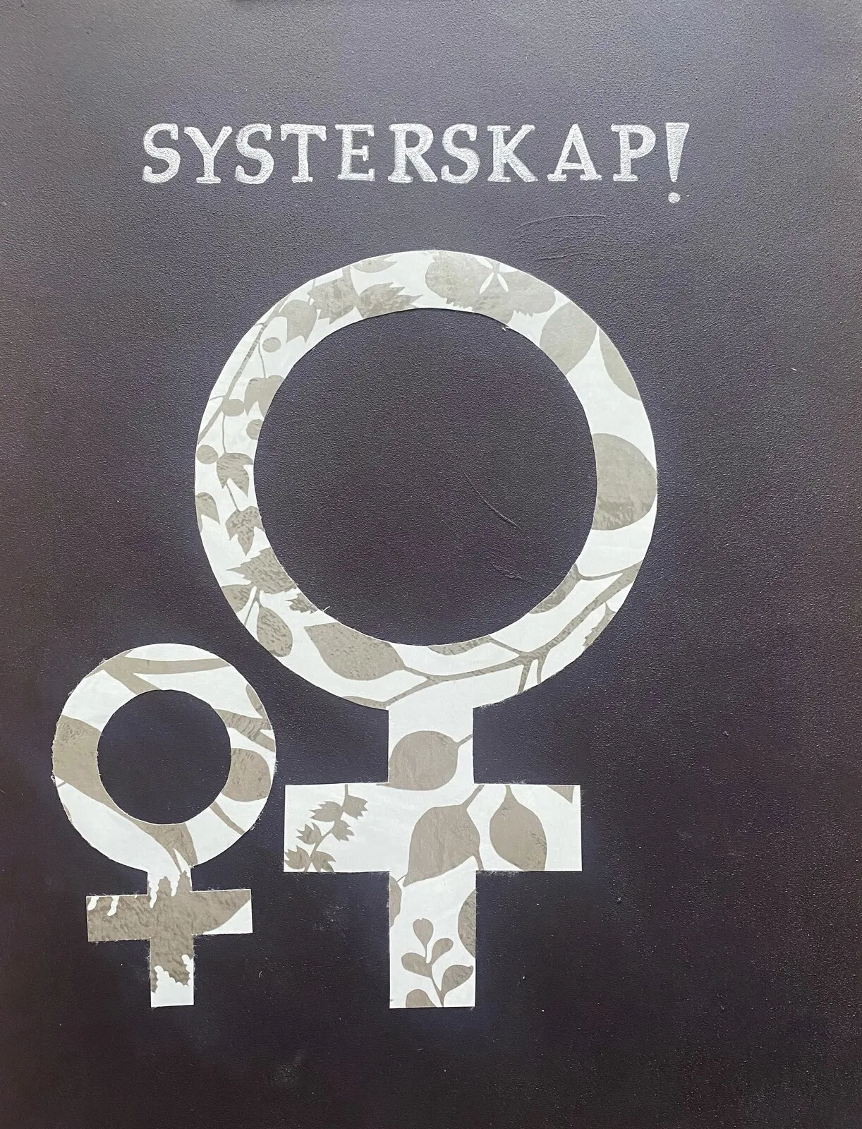 Akrylmålning Systerskap! av Cecilia Kåven