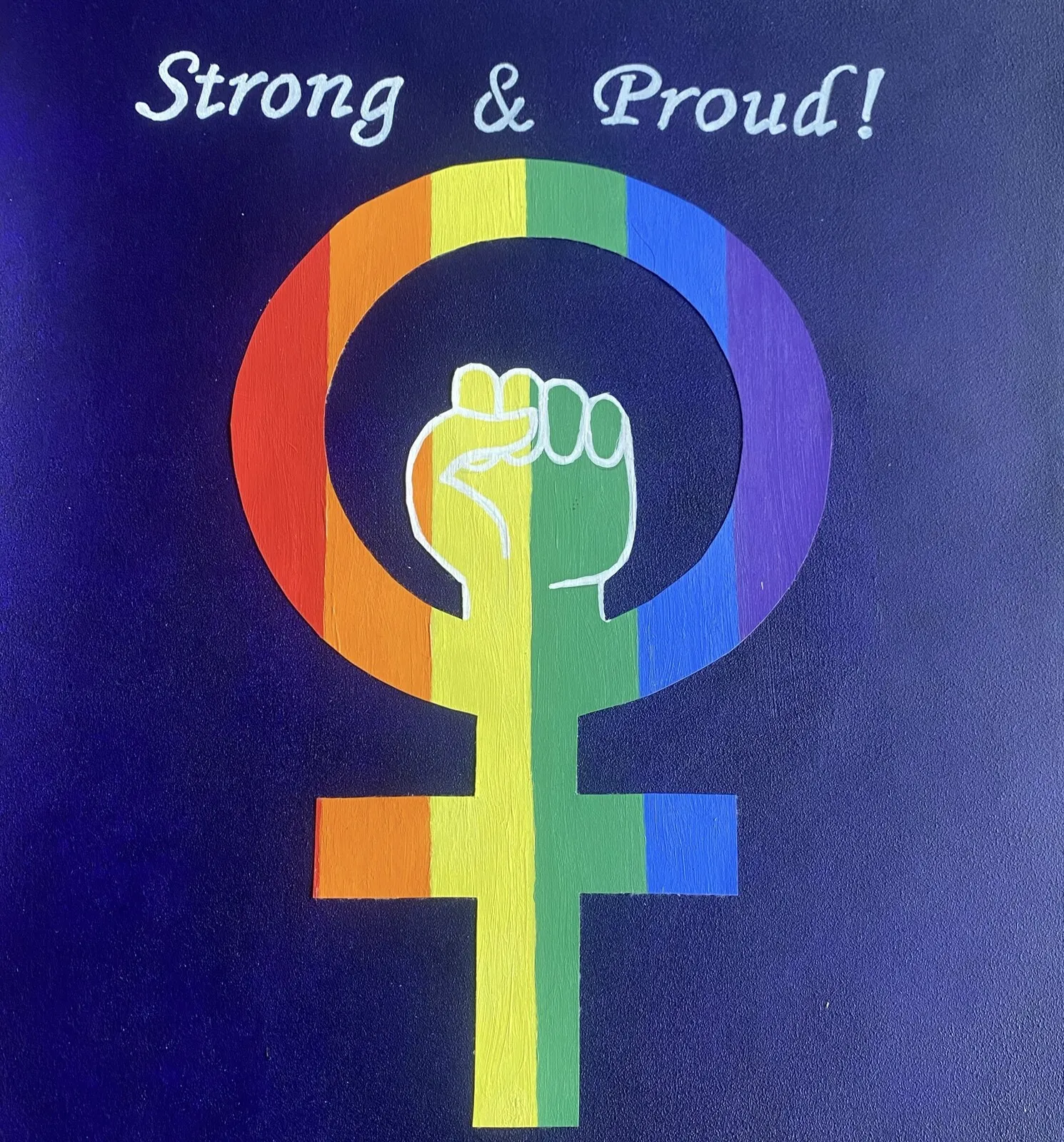 Akrylmålning Proud av Cecilia Kåven