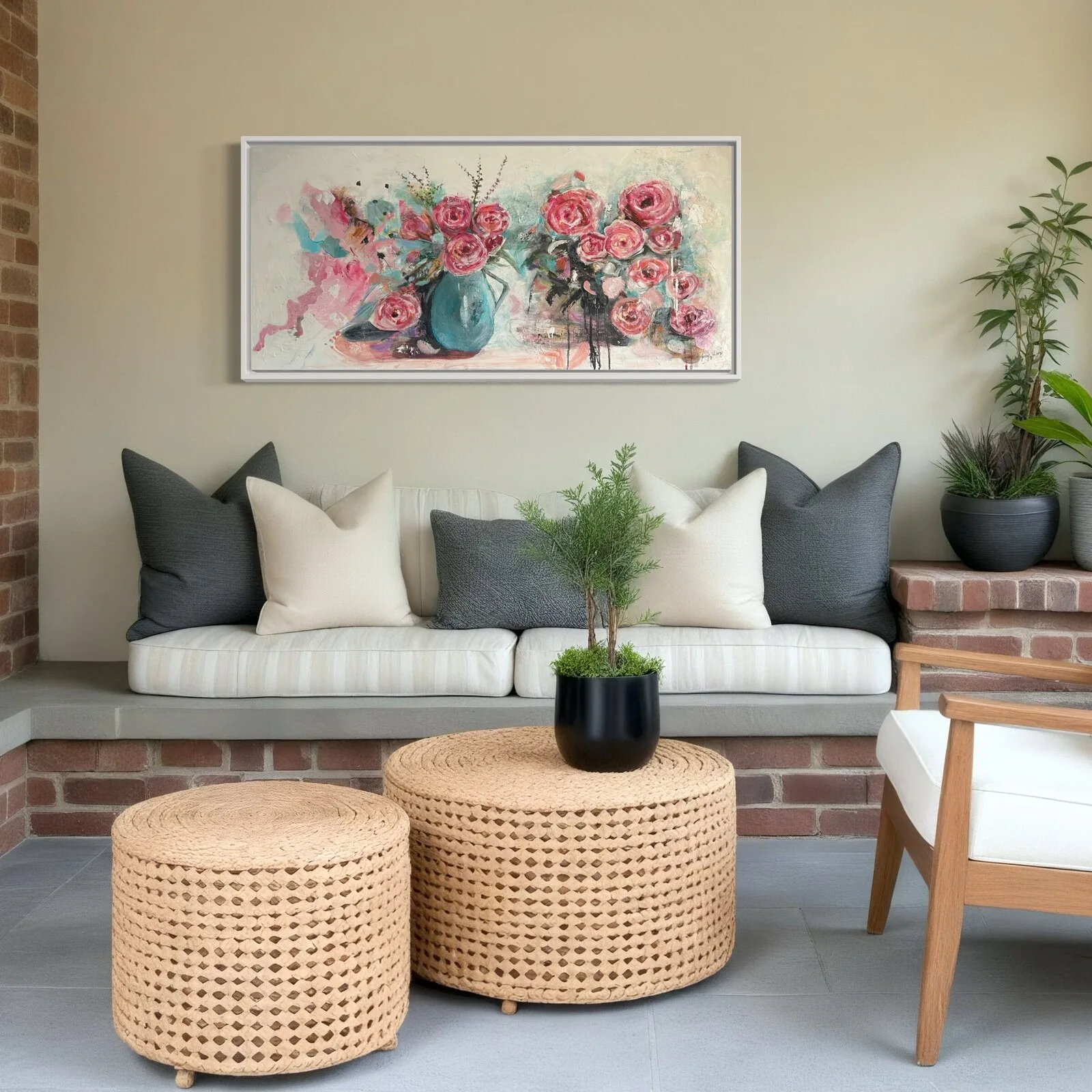 Oljemålning Roses av Jenny Berglund Wiberg