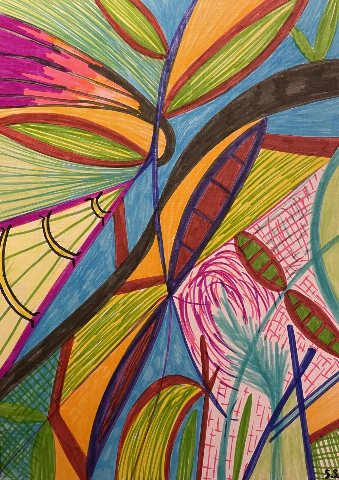 Colorful inferno av Sabina Sandberg