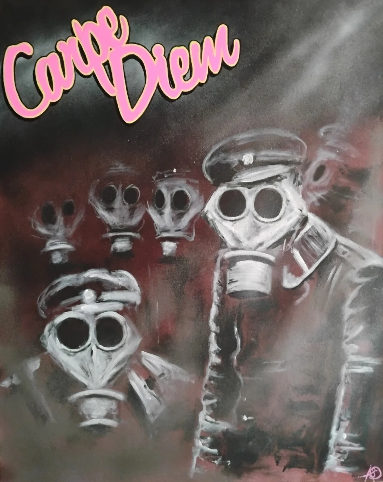 Akrylmålning Lördagkväll av Anders Danielsson