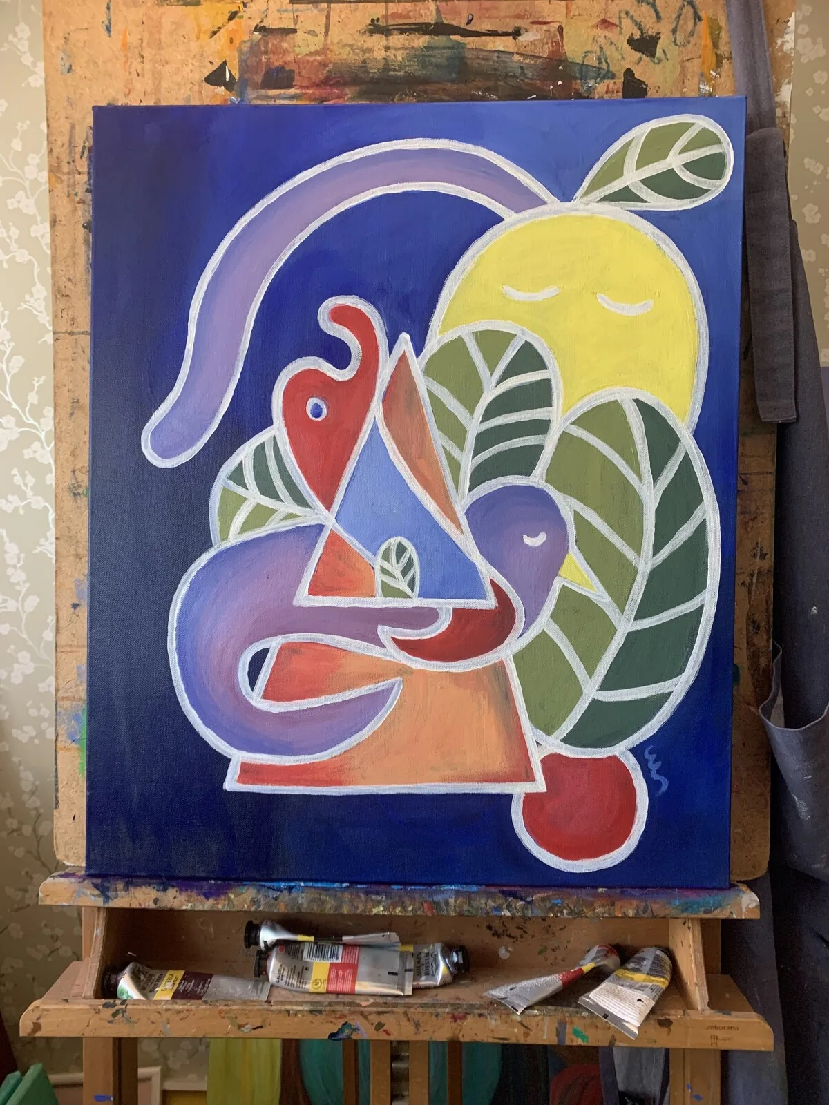 Akrylmålning Drömlandskap av Emma Sörensen