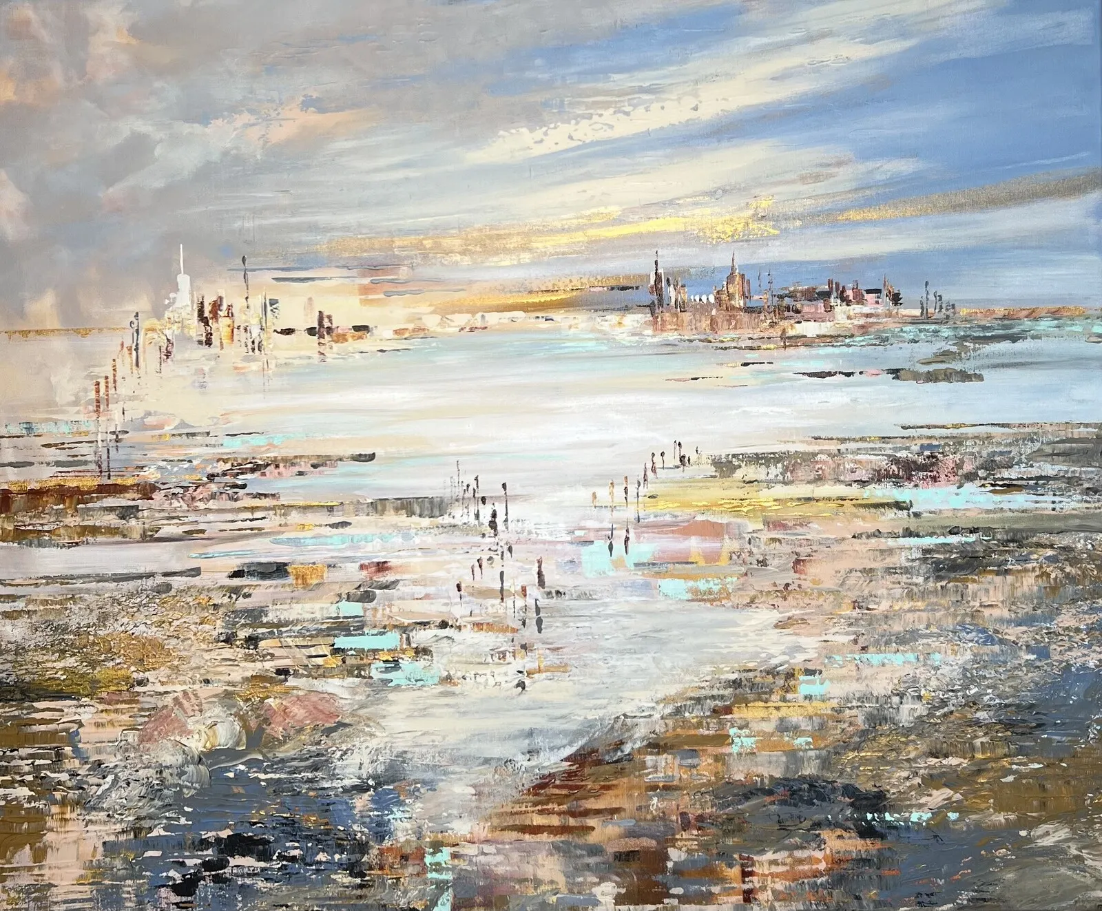 Akrylmålning MOSAIK.  1611 € av Anne-lee Andersson