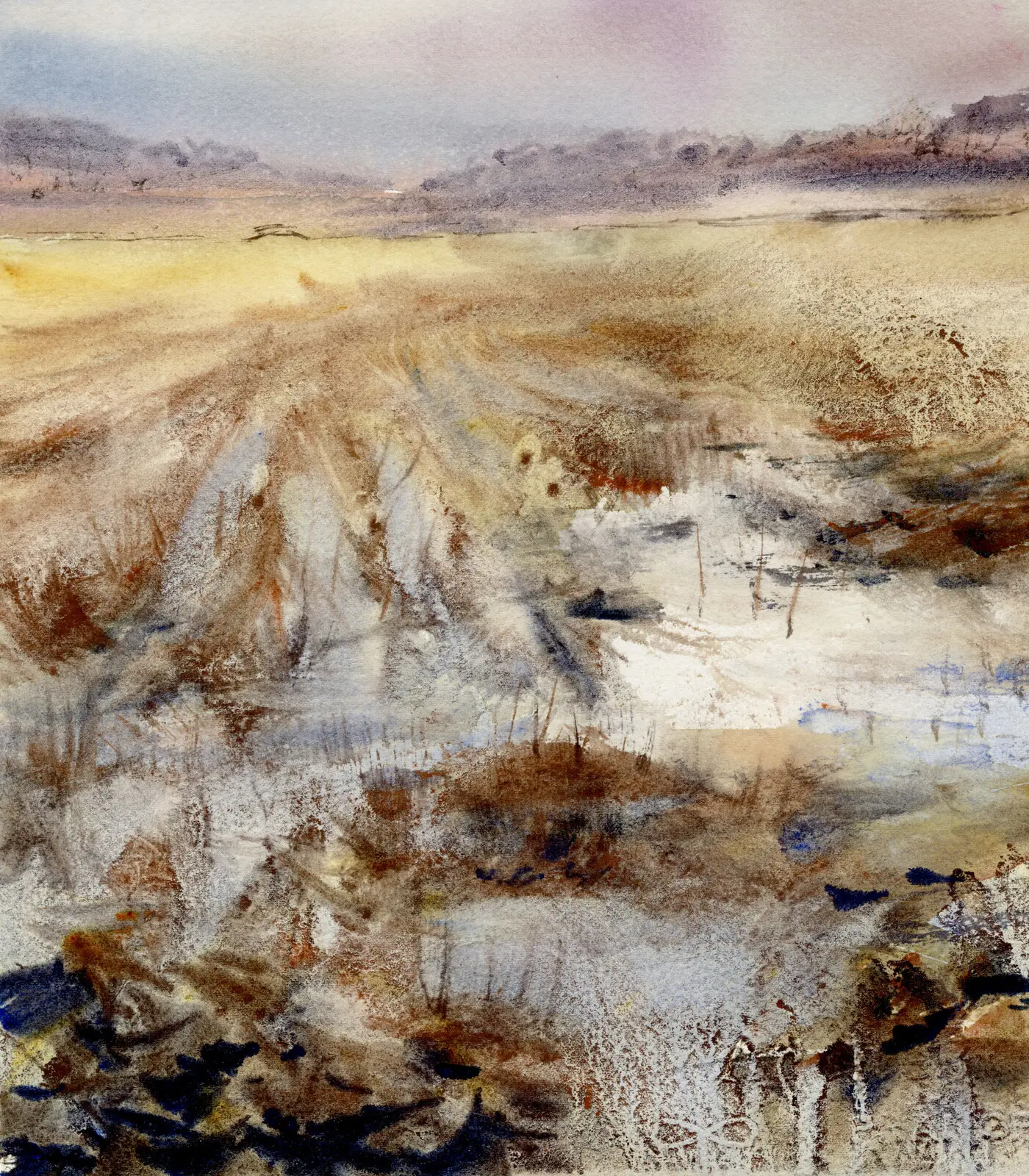 Akvarell 30-meterskärret av Bea Carlsson