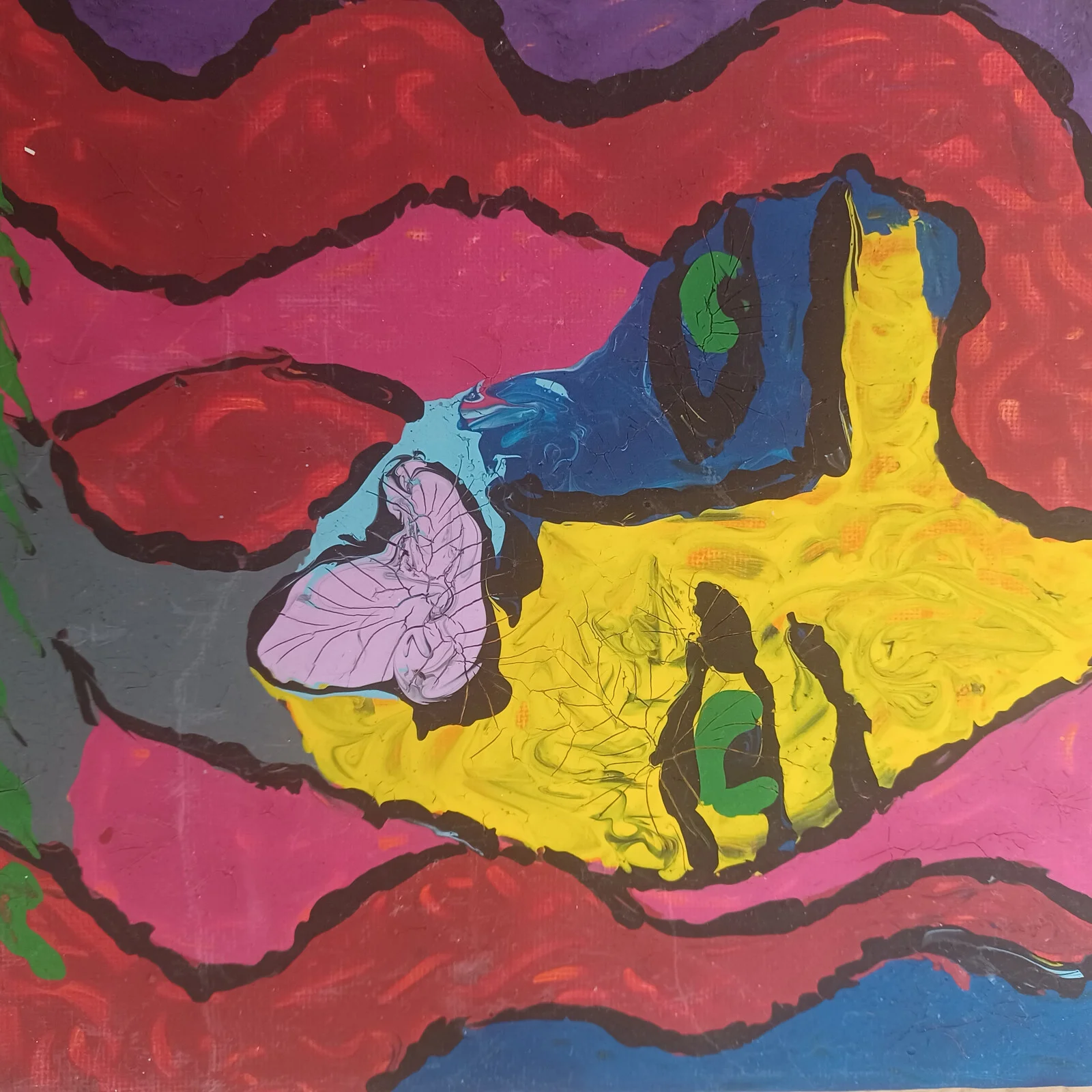 Akvarell Lust, av Freia Cuellar