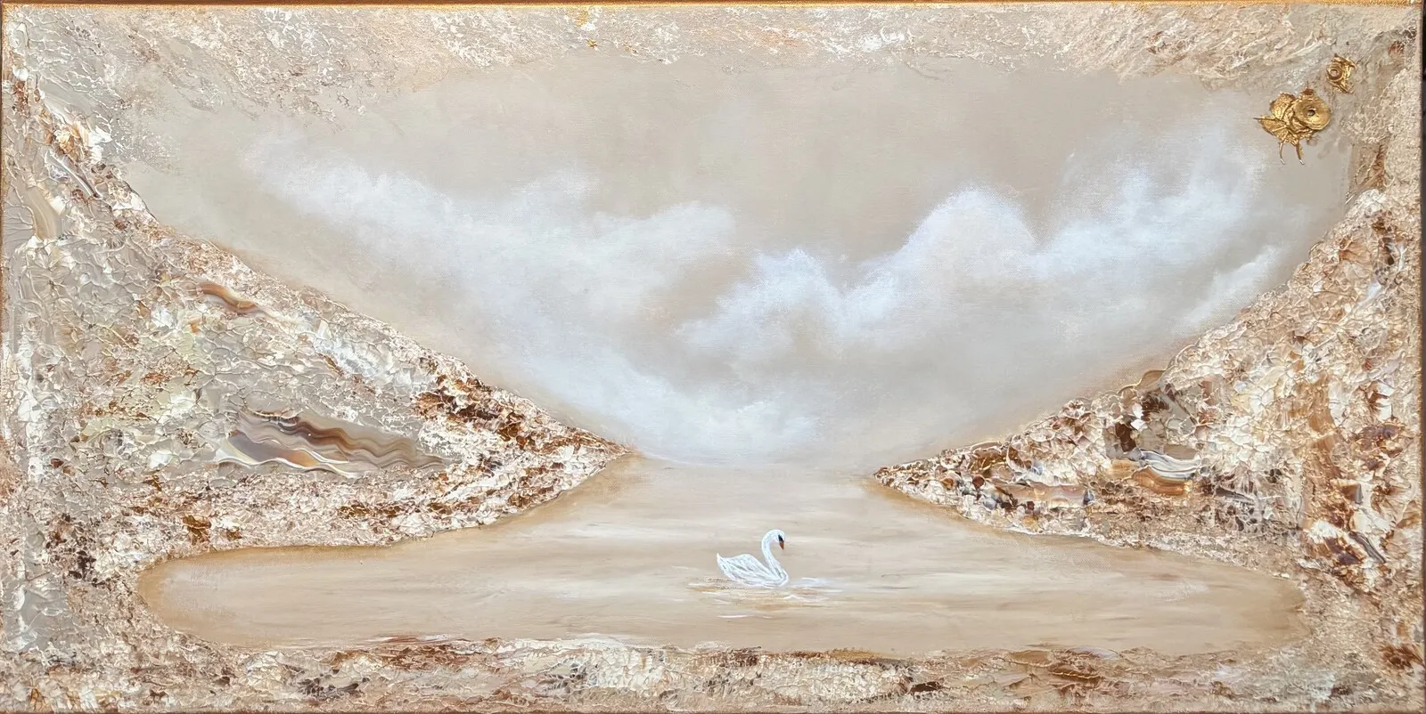 Akrylmålning Där vi möts av Csilla Seres