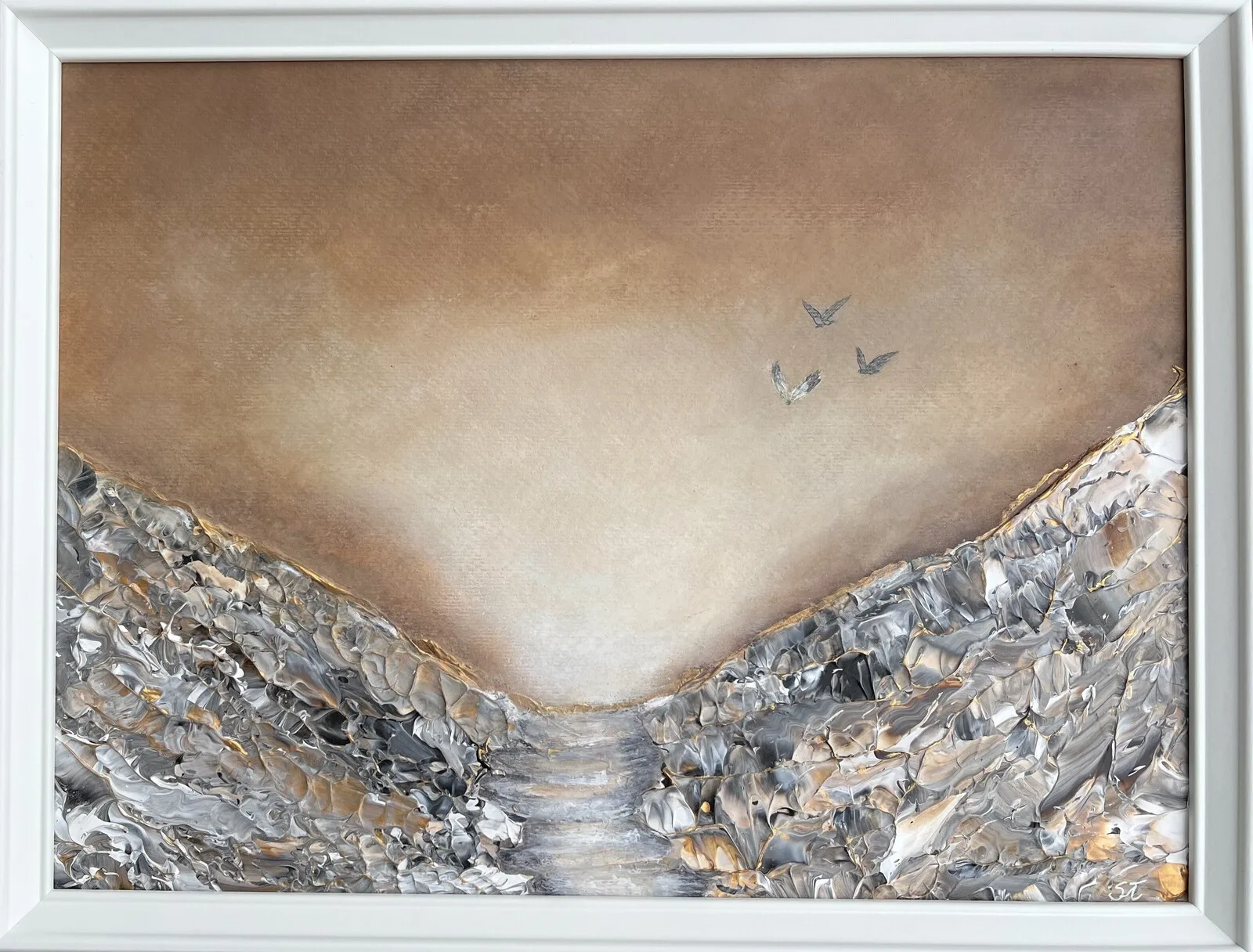 Akrylmålning Untitled av Susanne Tall