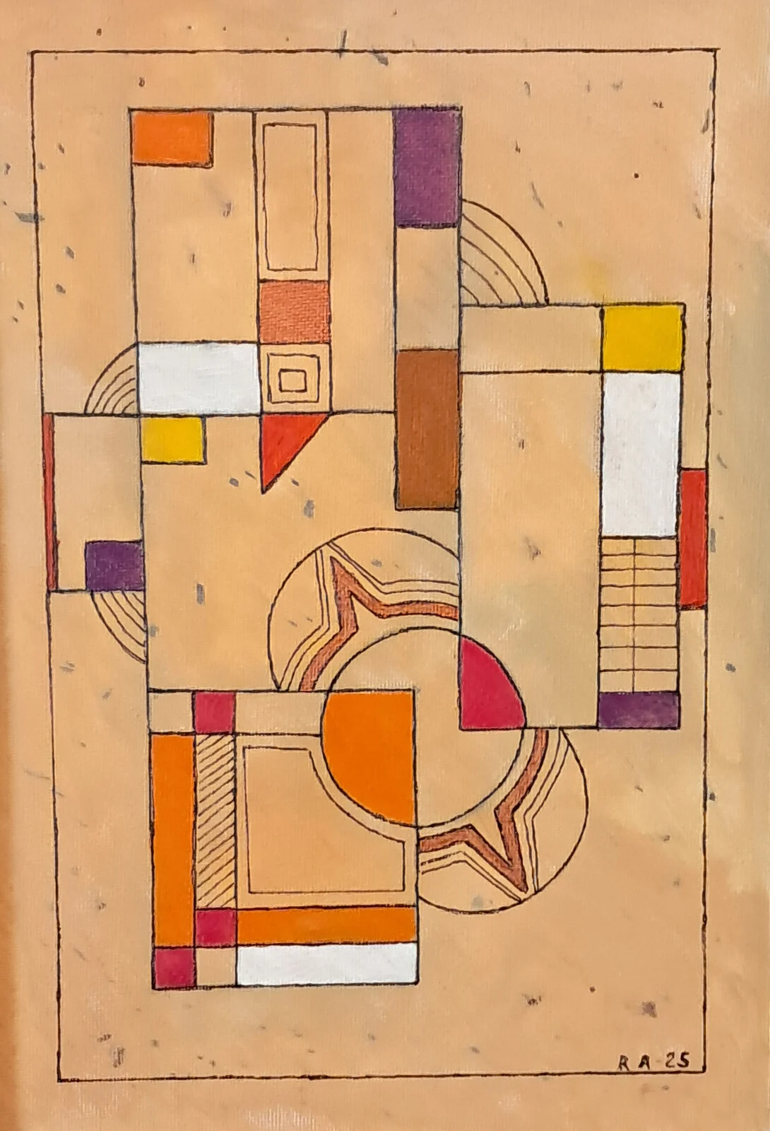 Akrylmålning Abstrakt Nr. 4 av Roland Adolfsson