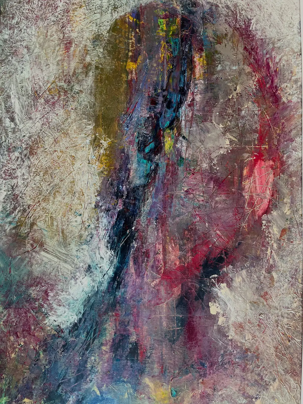 Akrylmålning Veil of Memory av Kerstin Kinman