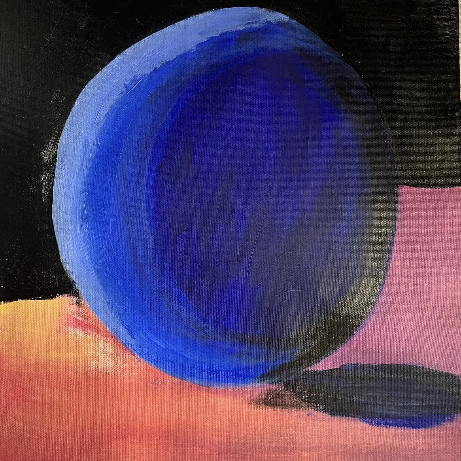 Akrylmålning Planeten av Emilie Sundbom