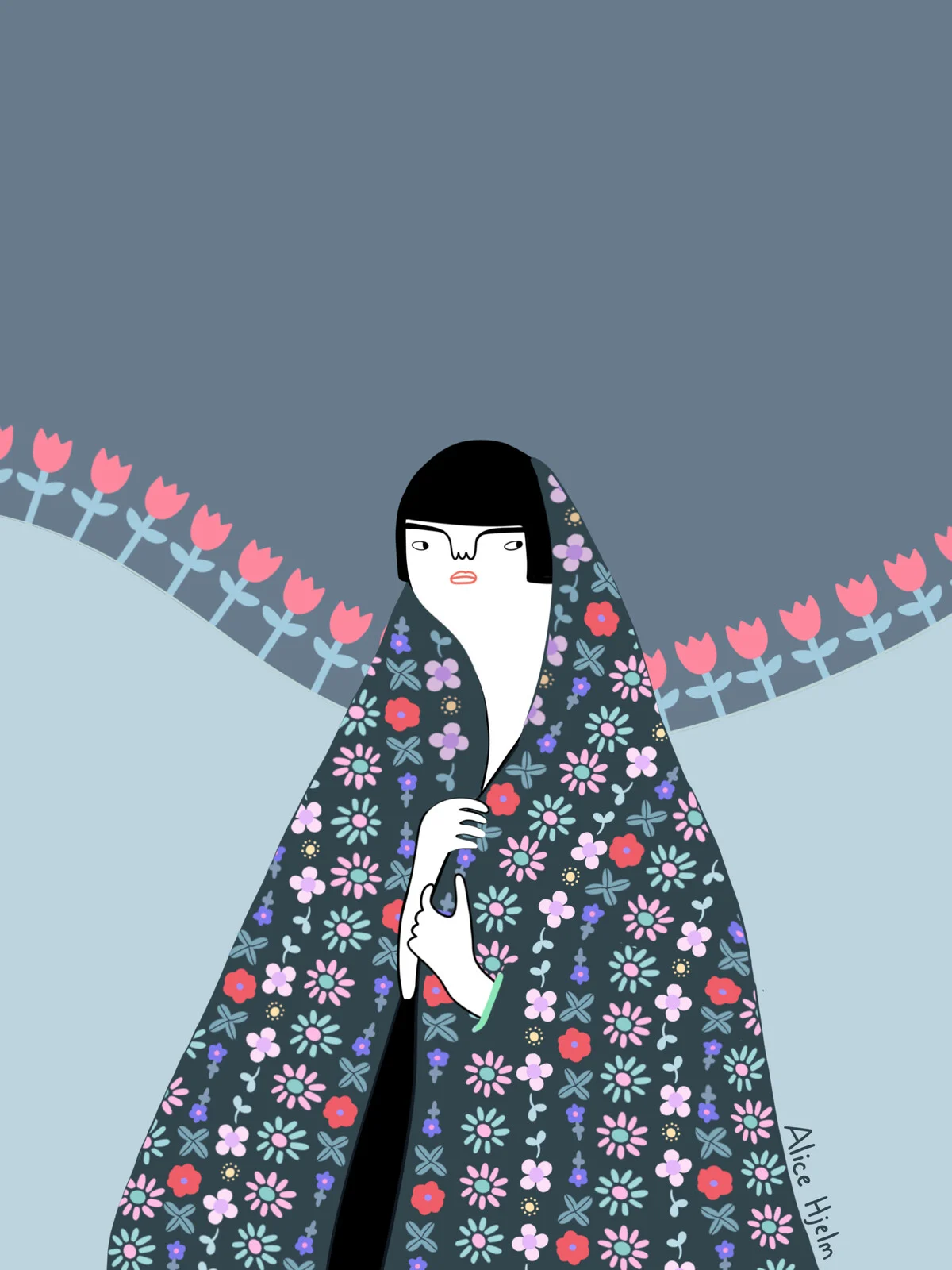 Bland blommor av Alice Hjelm