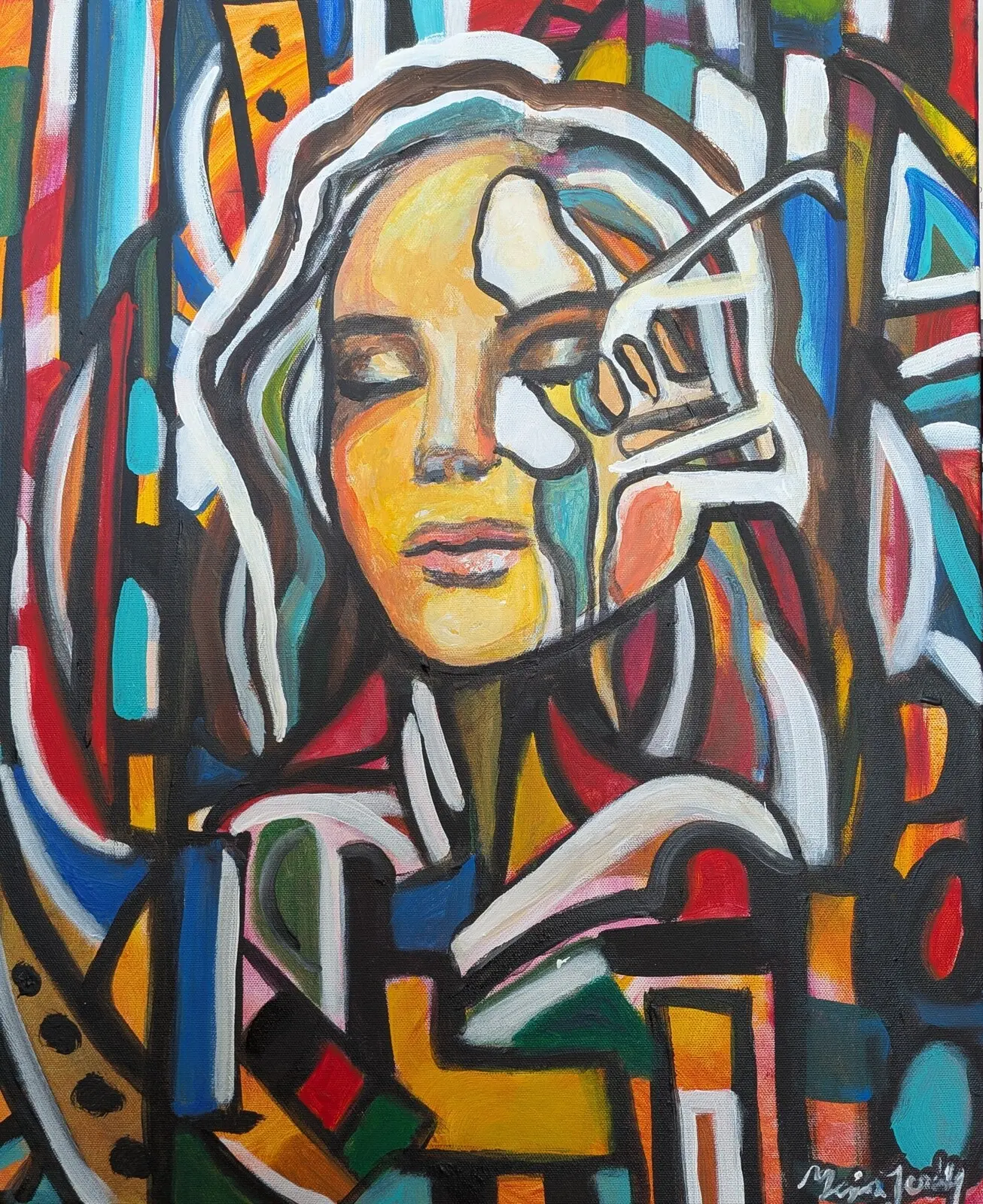Akrylmålning Inner peace. av Maria Joneby