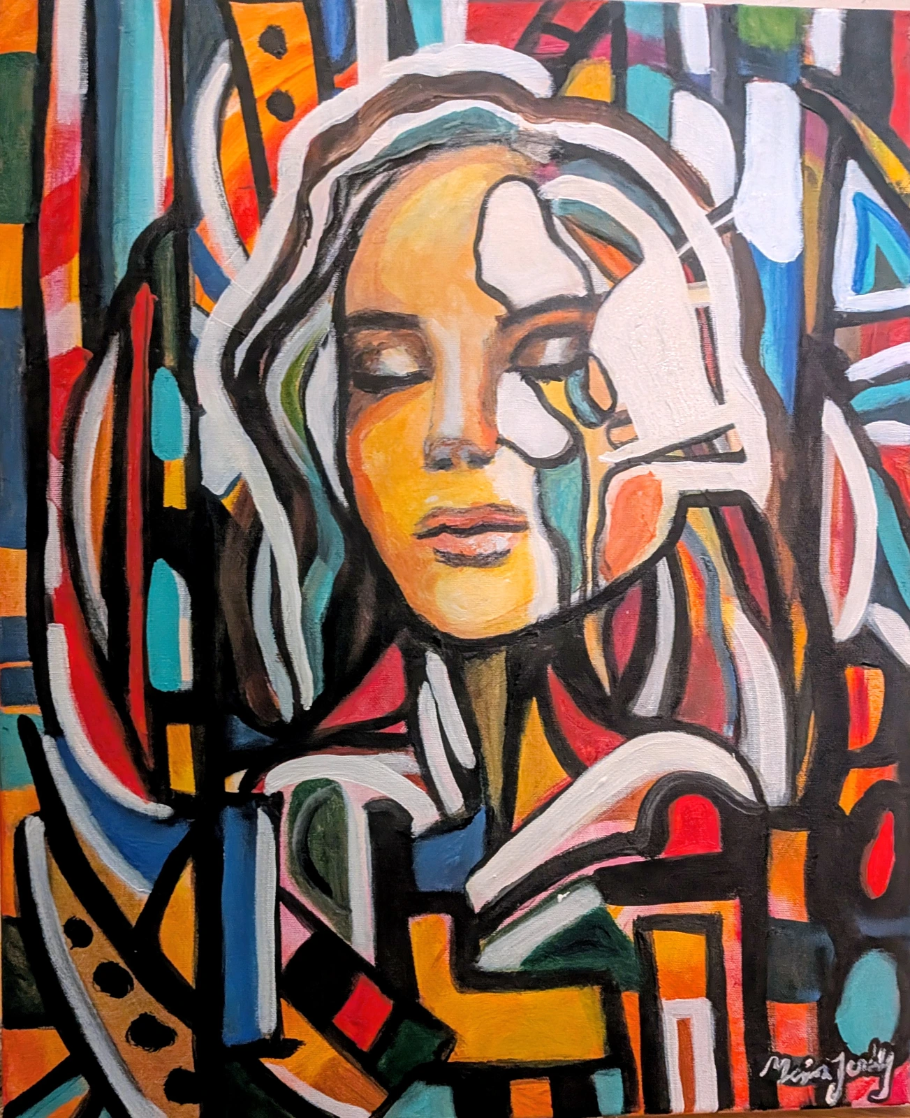 Akrylmålning Inner peace. av Maria Joneby
