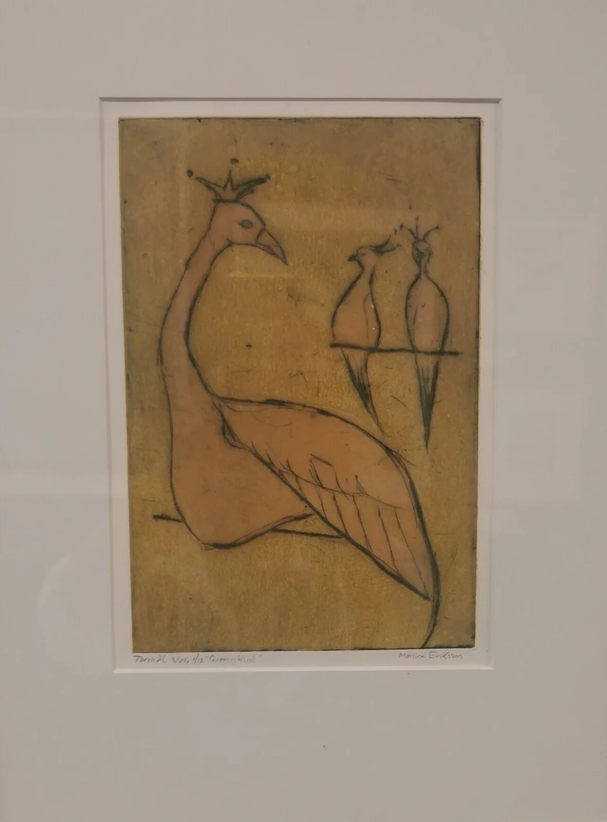 Queeny bird I av Monica Eriksson