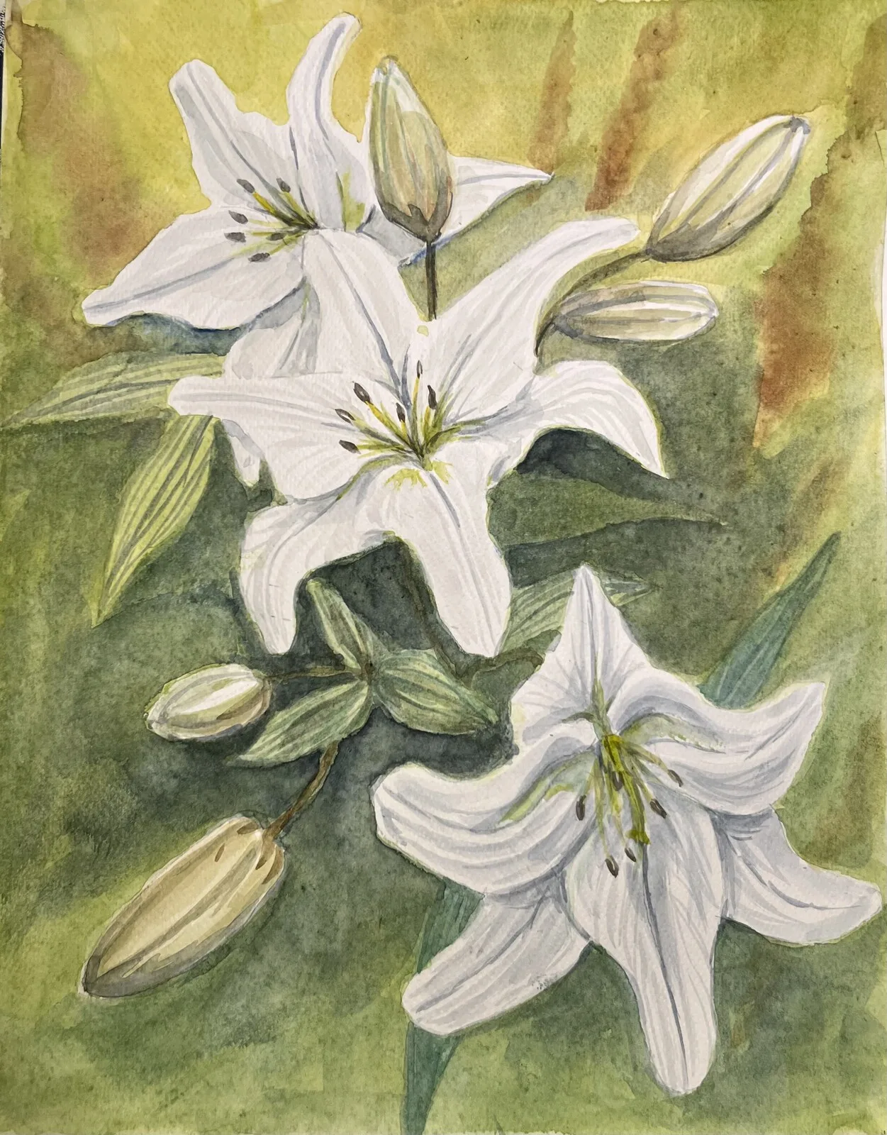 Akvarell Ögonblick att bevara av Charlotte Hansson