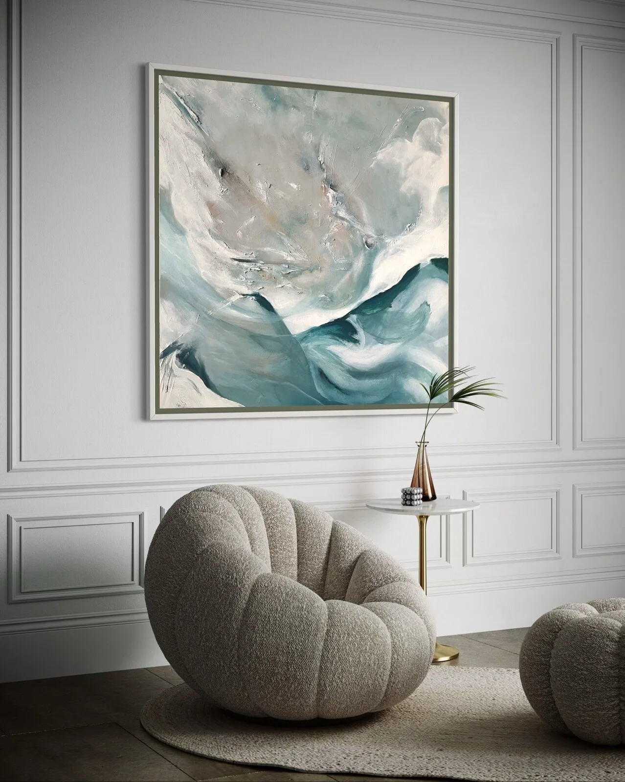 Akrylmålning OCEAN EMERAL av Patrik Sikon