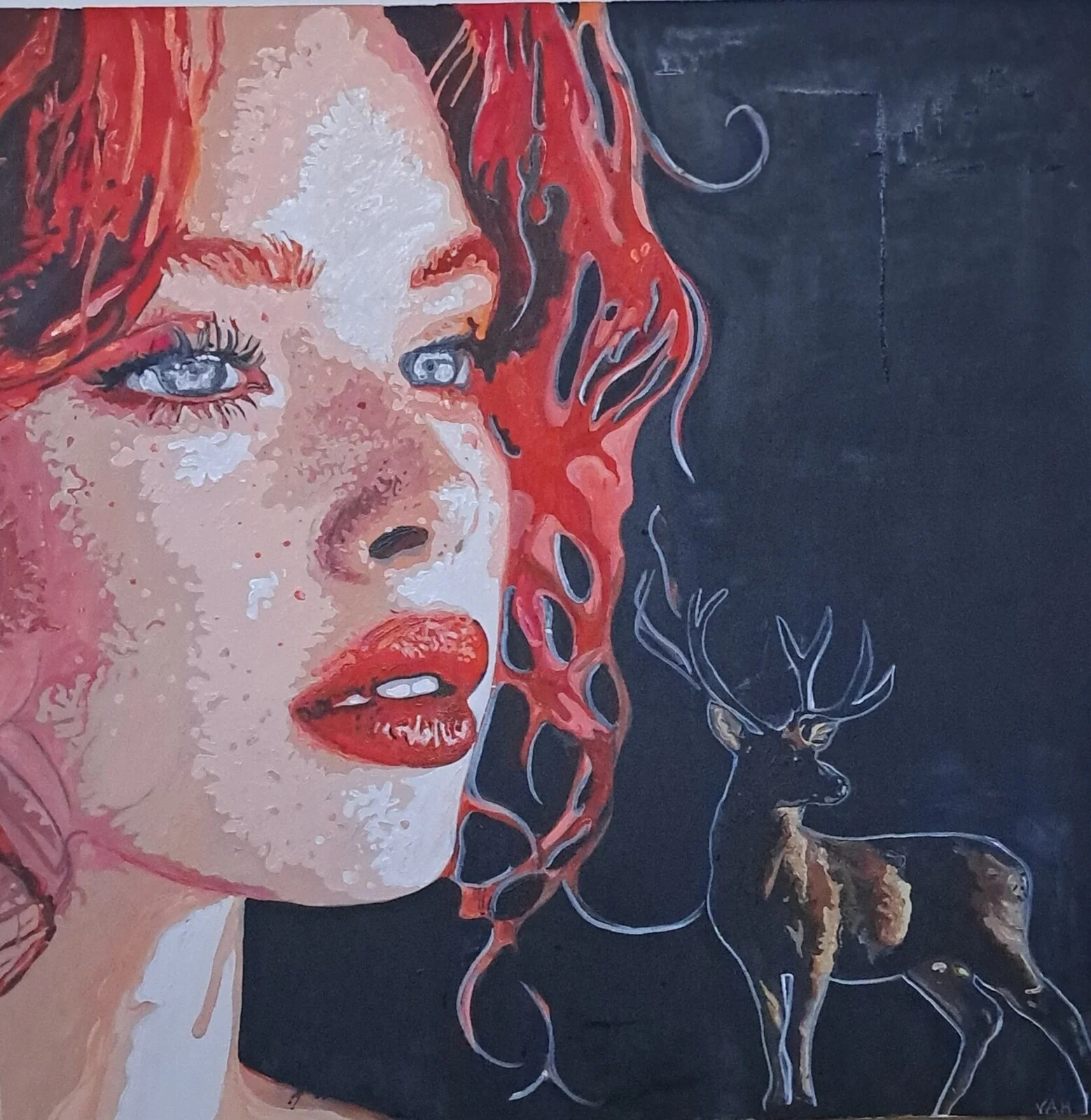 Akrylmålning Lost in different ways. av Viktoria Larsson