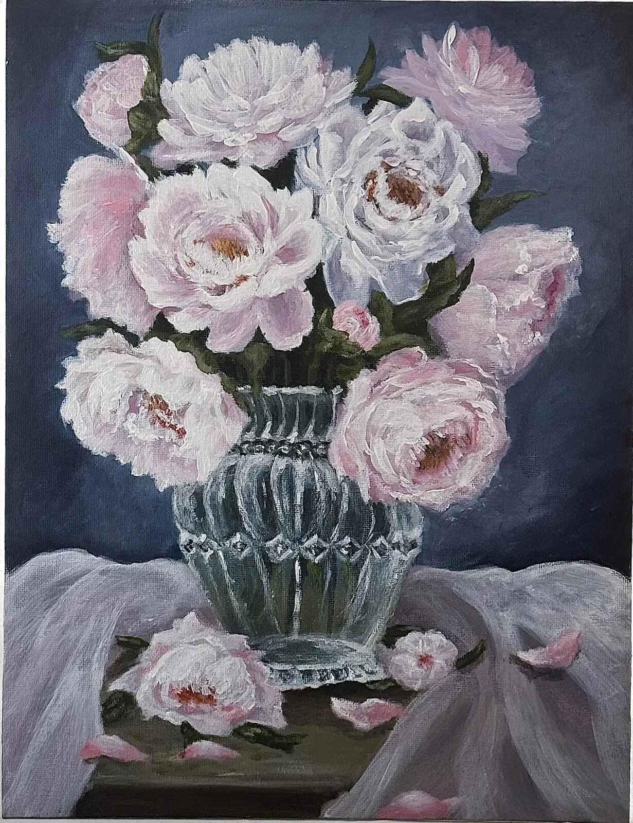 Akrylmålning I full blom av Hanna Calderon