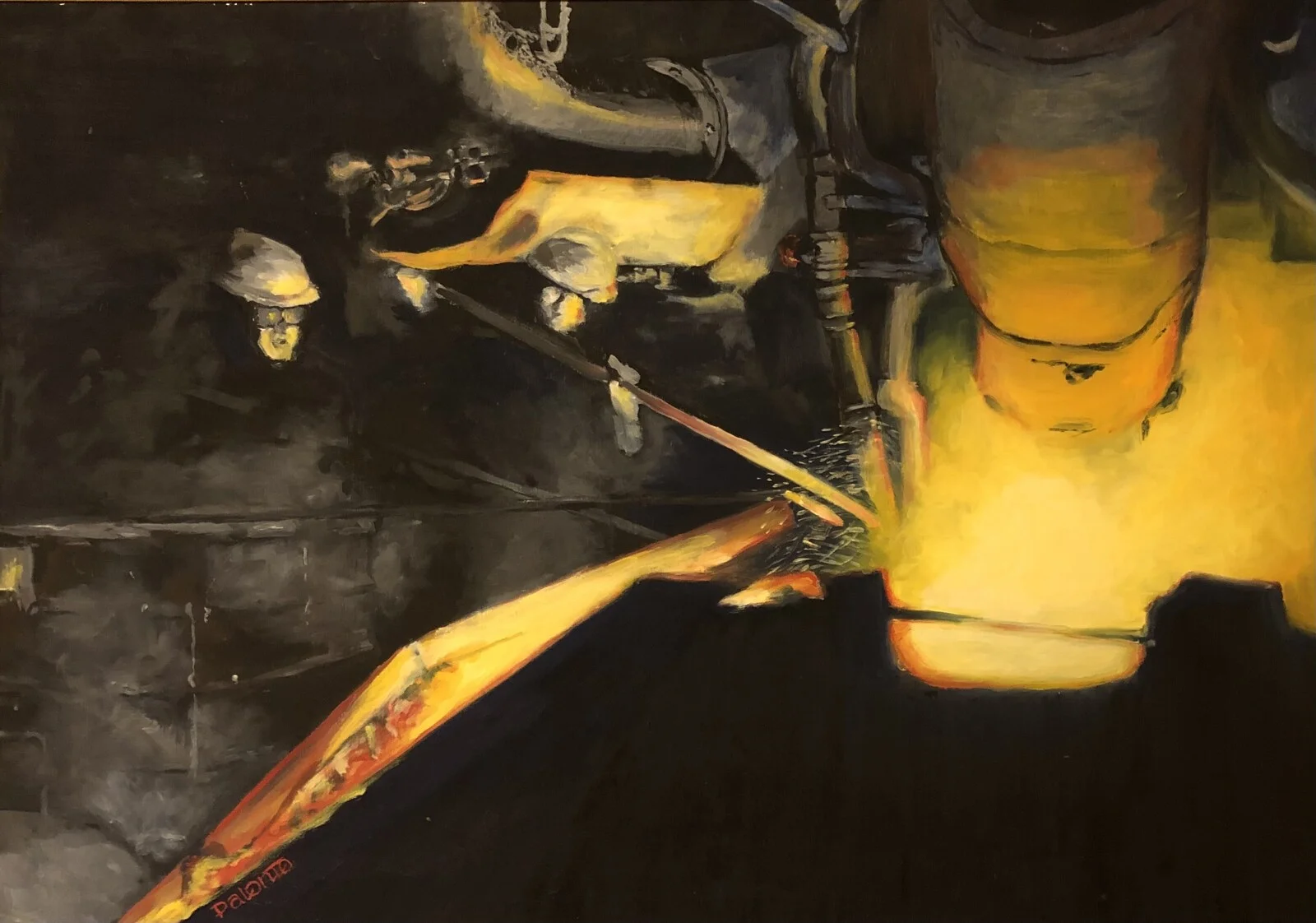 Oljemålning Smärtan av Kim Palonto