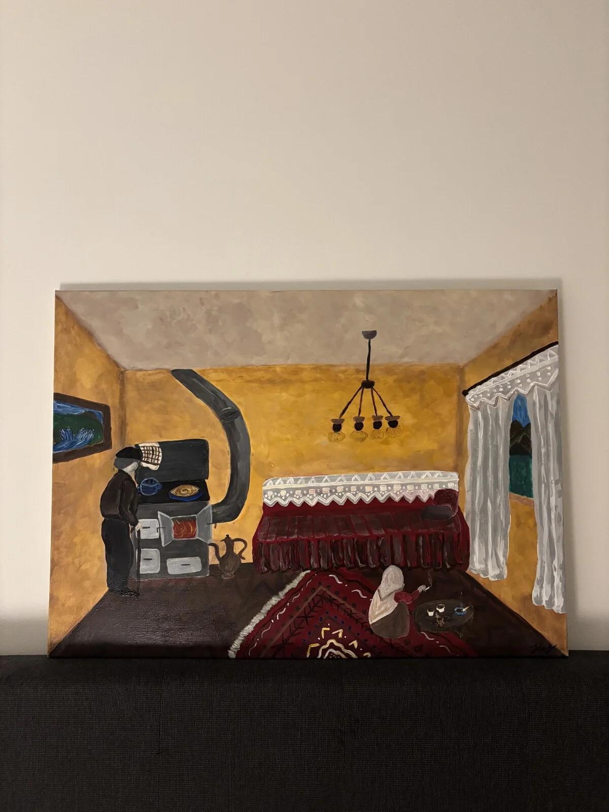 Akrylmålning Home av Jasmina Julardzija