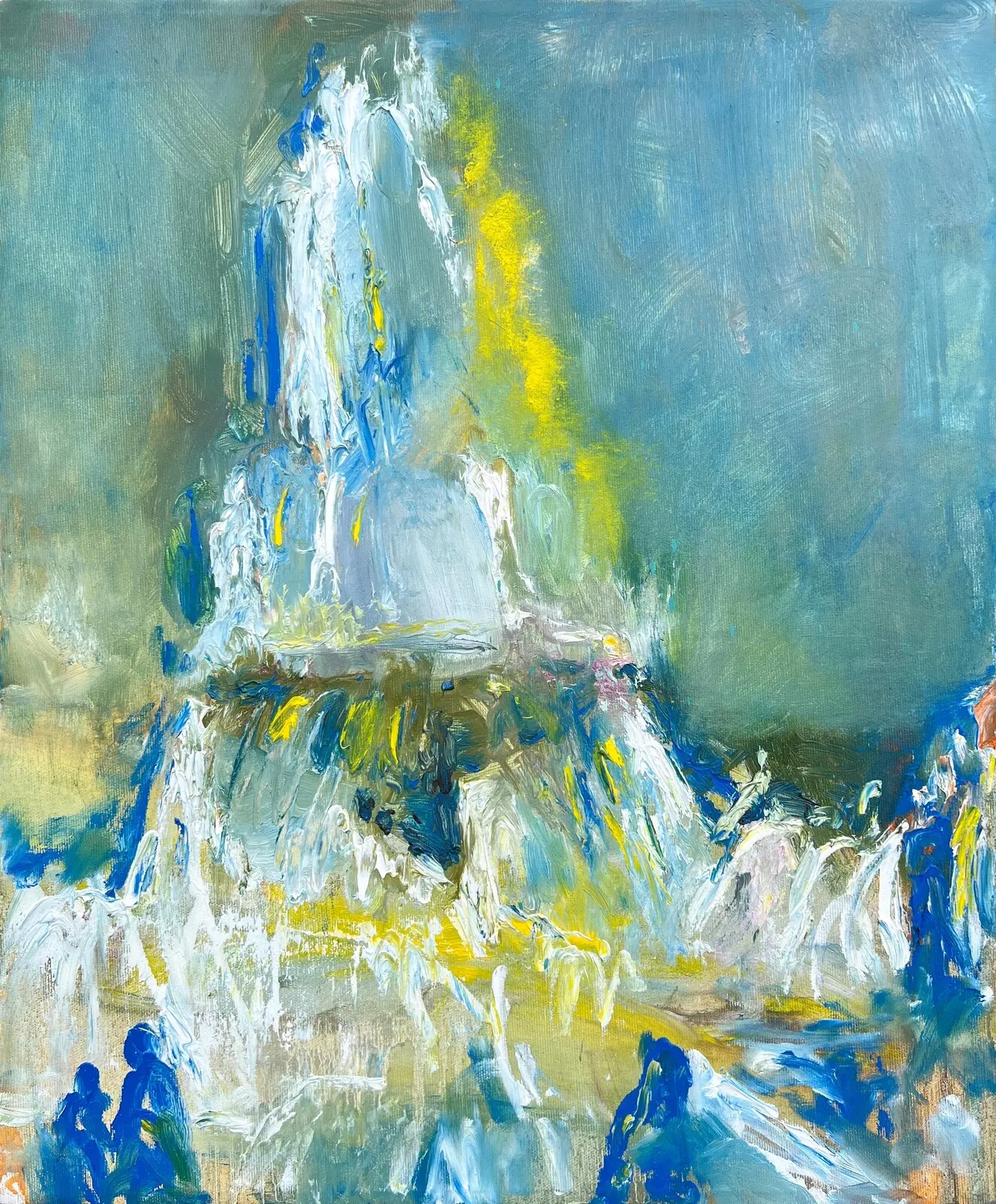 Oljemålning Fountain av Zakhar Shevchuk
