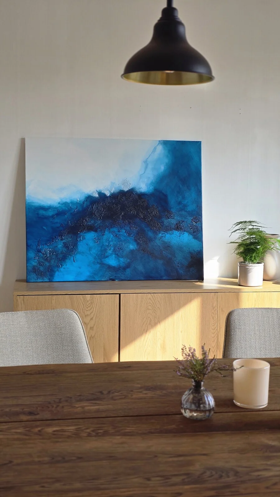 Akrylmålning Oceans depth av Jenny Anoschkin