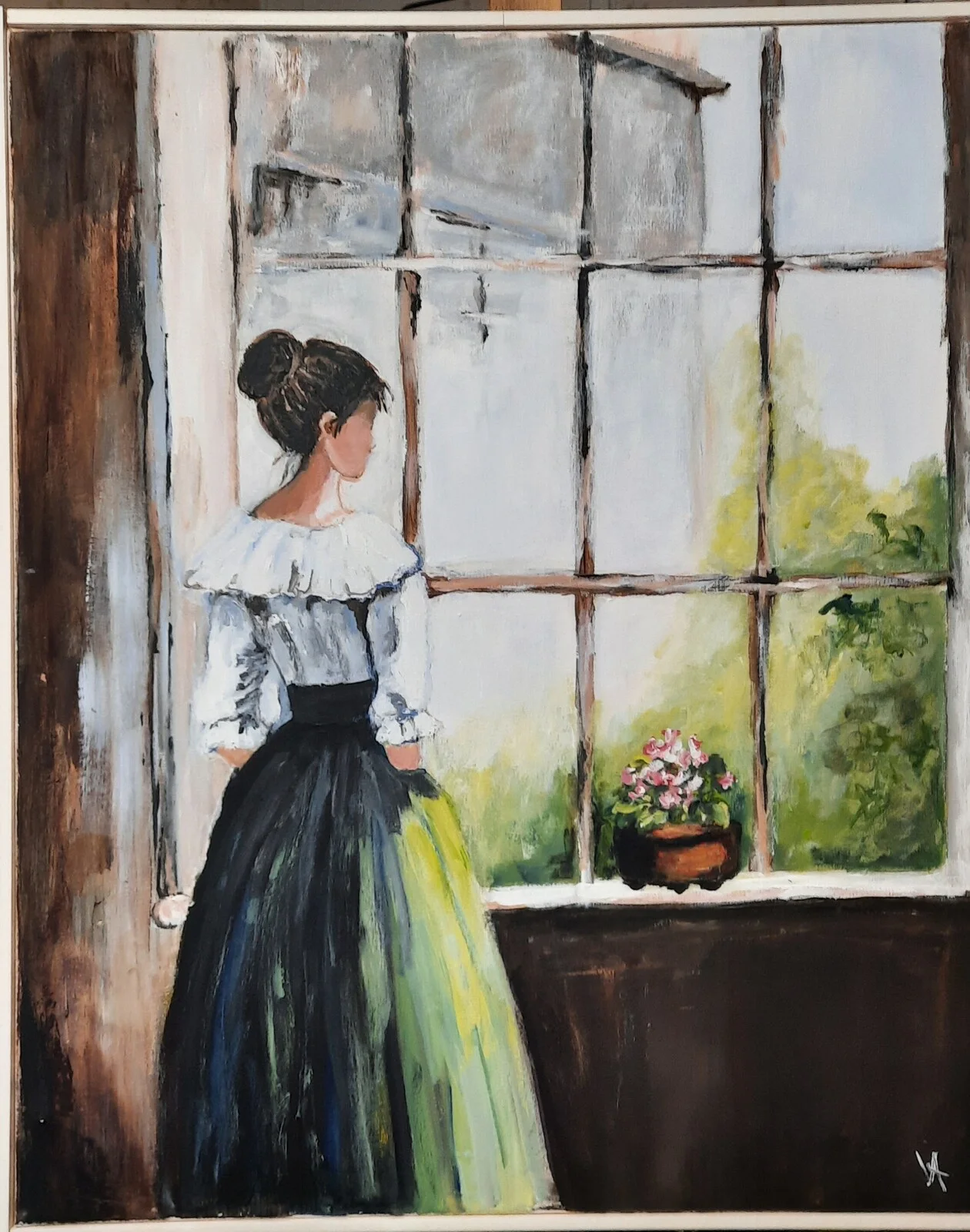 Akrylmålning Längtan av Vanja Antonsson