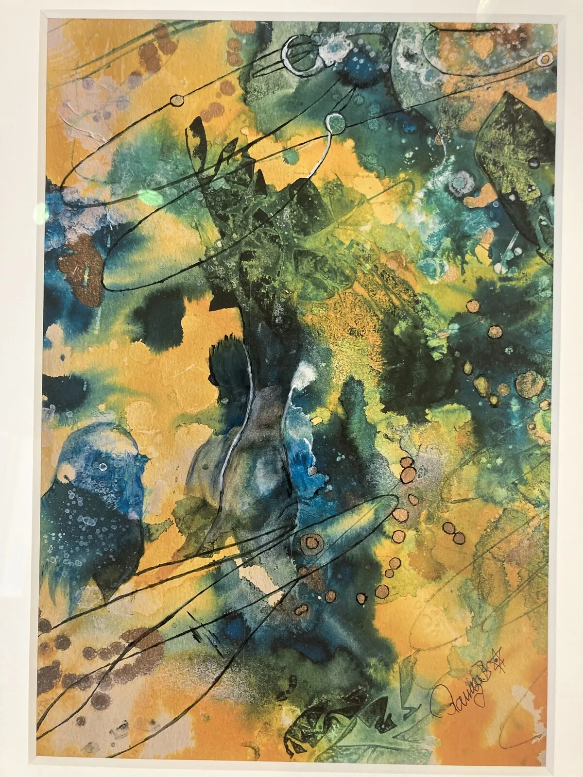 Akrylmålning Mystik i skogen av Ramiza Bellanius