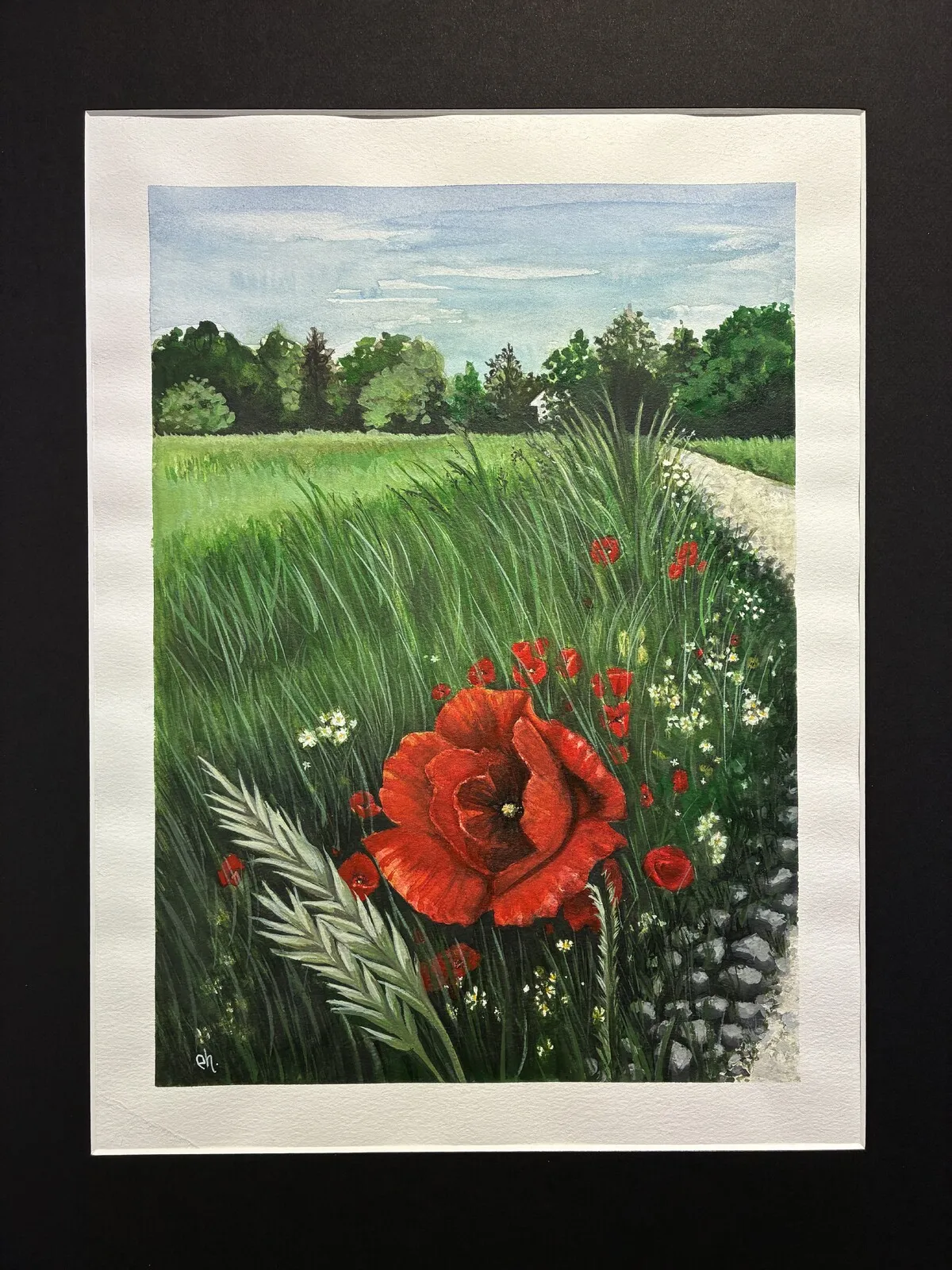 Akvarell Walk of Gotland av Ewah Holmberg