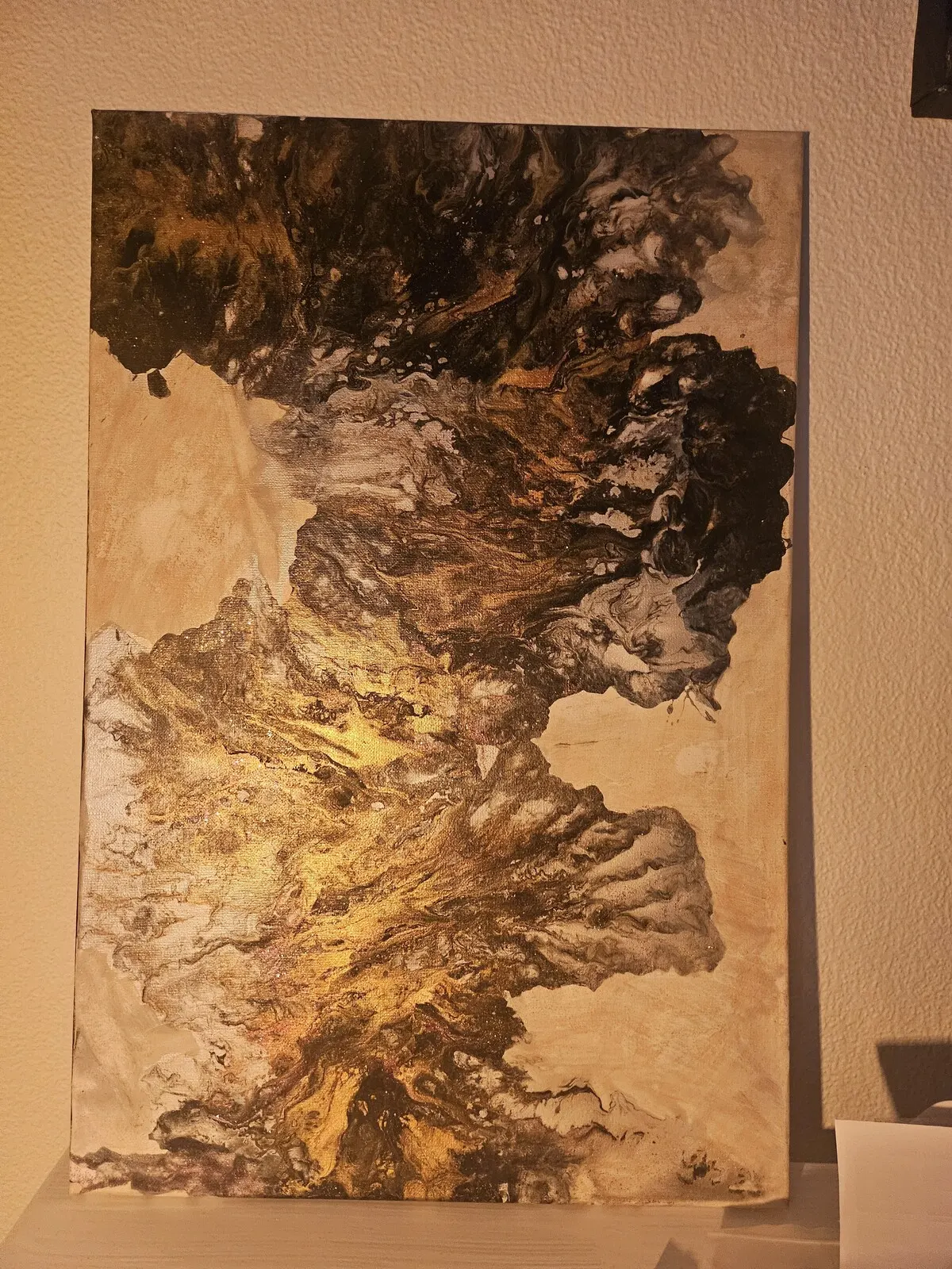 Akrylmålning Höststorm av Stephanie Zepacki Pedersen