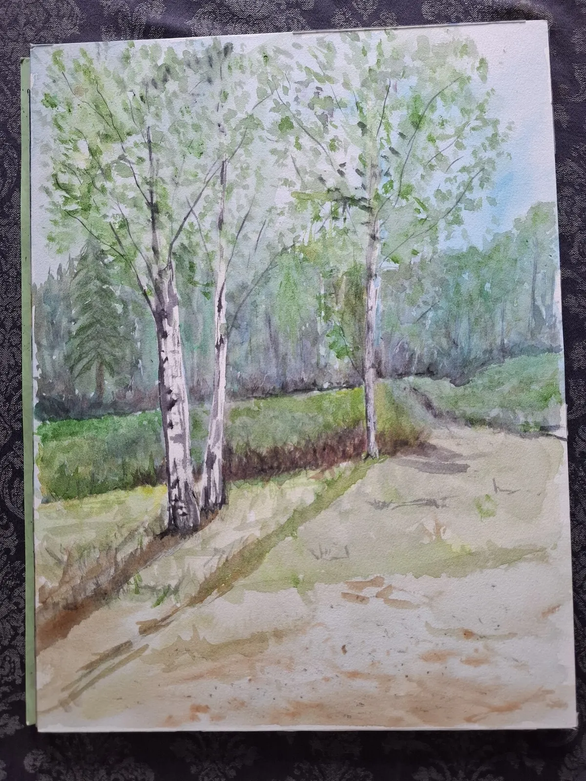 Akvarell Vår av Eleonore Svensson Svensson Eklund