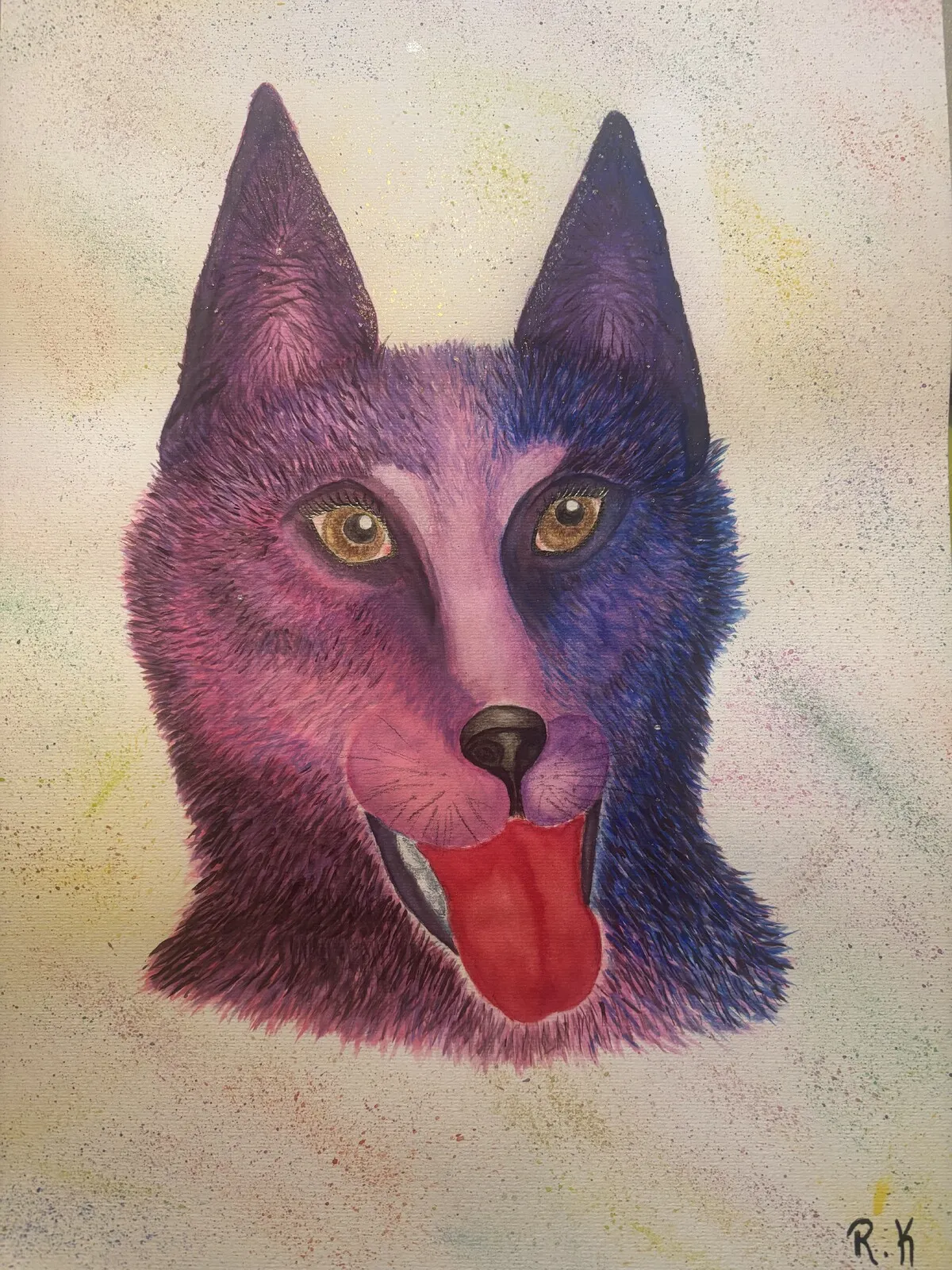 Akvarell Nero av Rebecka Kring