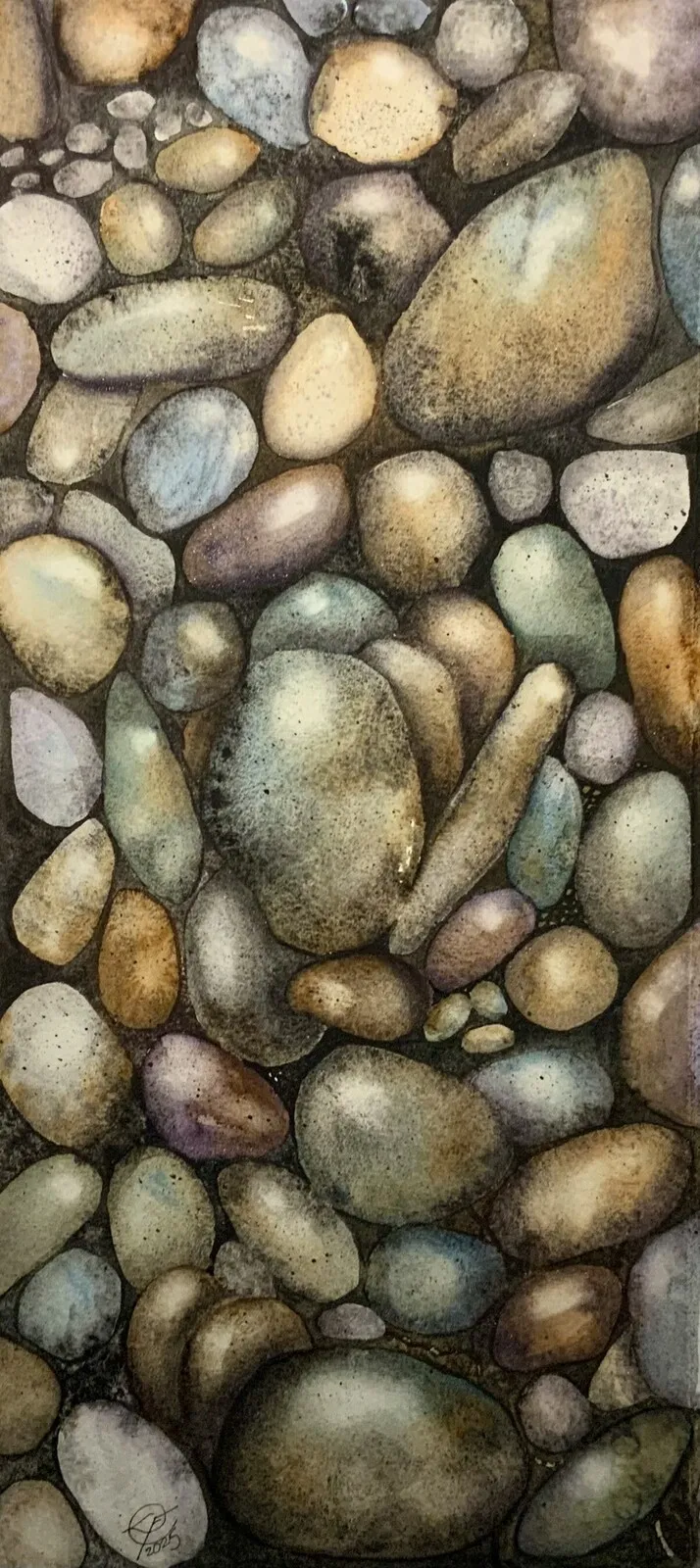 Akvarell På stranden av Lena Fransson