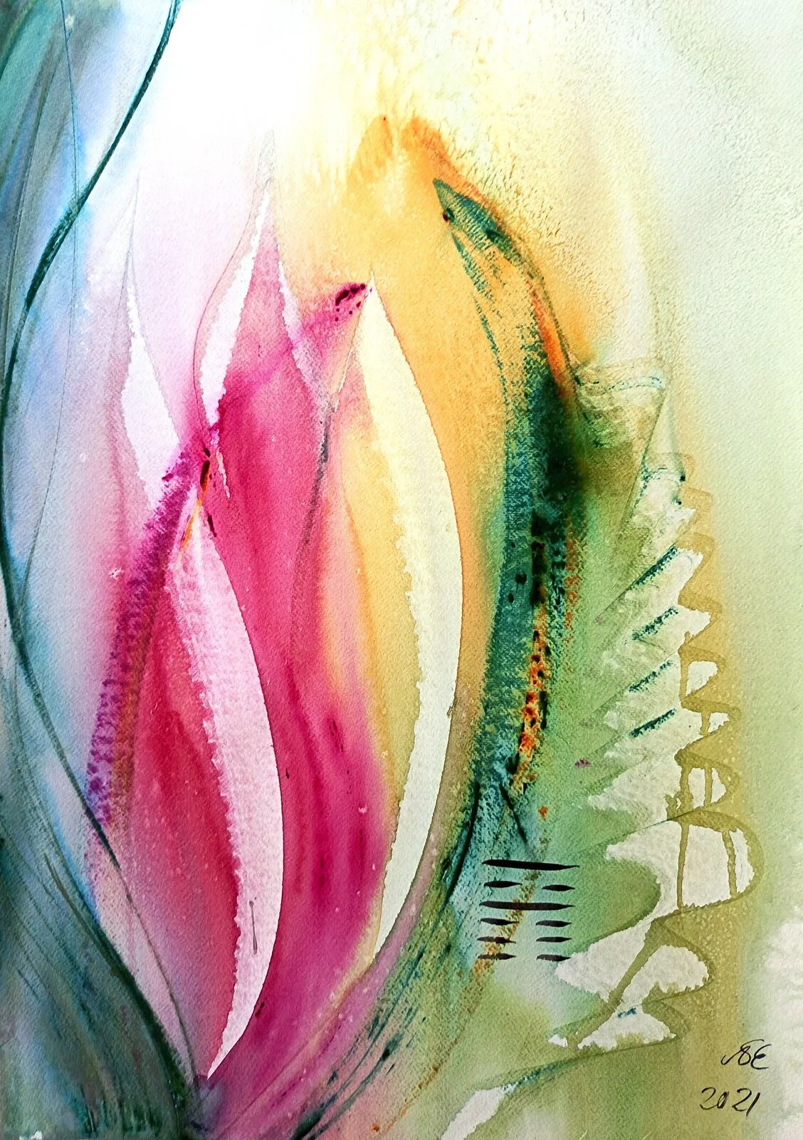 Akvarell 35. Framsteg av Ann-Sofie Eriksson