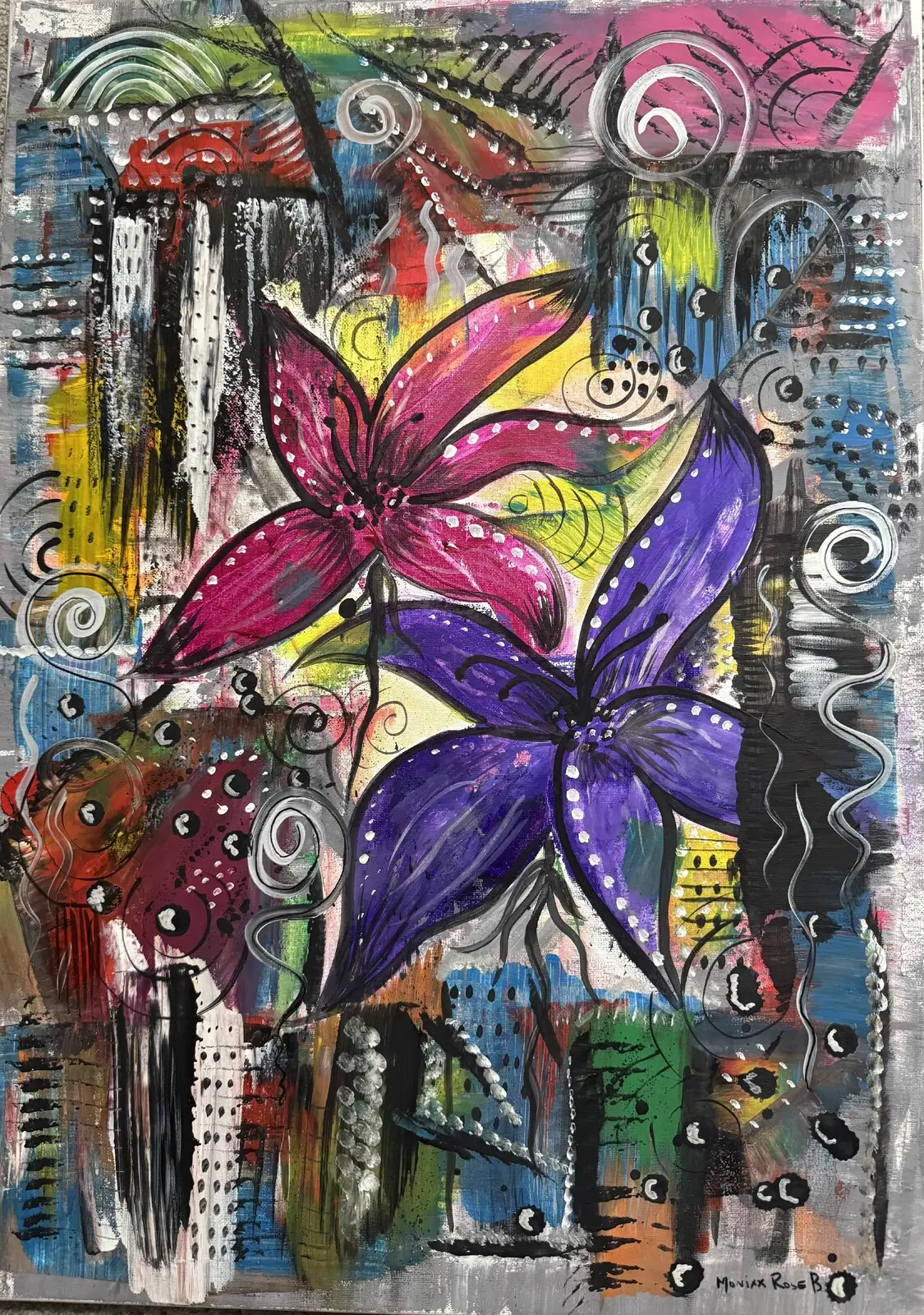 Akvarell 𝗩𝗂𝘃𝗂𝖽 𝗦t𝙧𝗲𝗲t av Monica Rose Bergström (Monixx)