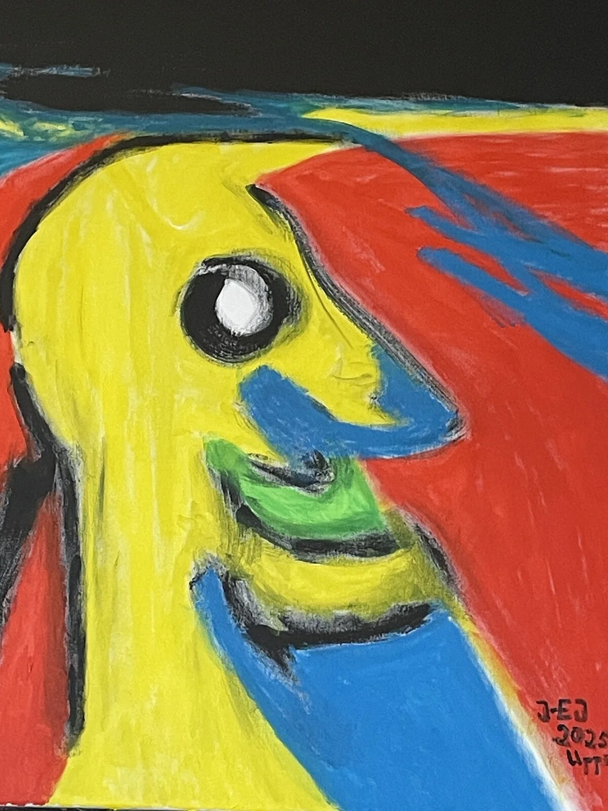 Akrylmålning Esquire No x av Jan-Eric Johansson