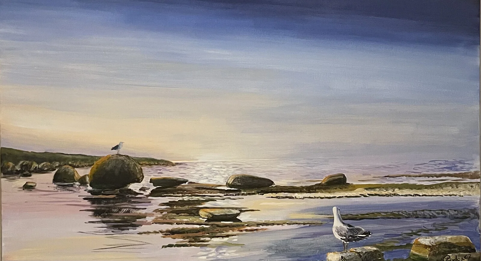 Oljemålning Byxelkrok av Josef Pinter