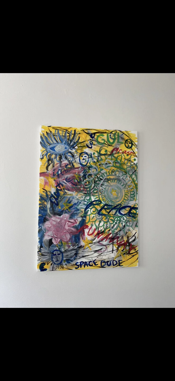 Akrylmålning PEACE av Elsa Johnsson