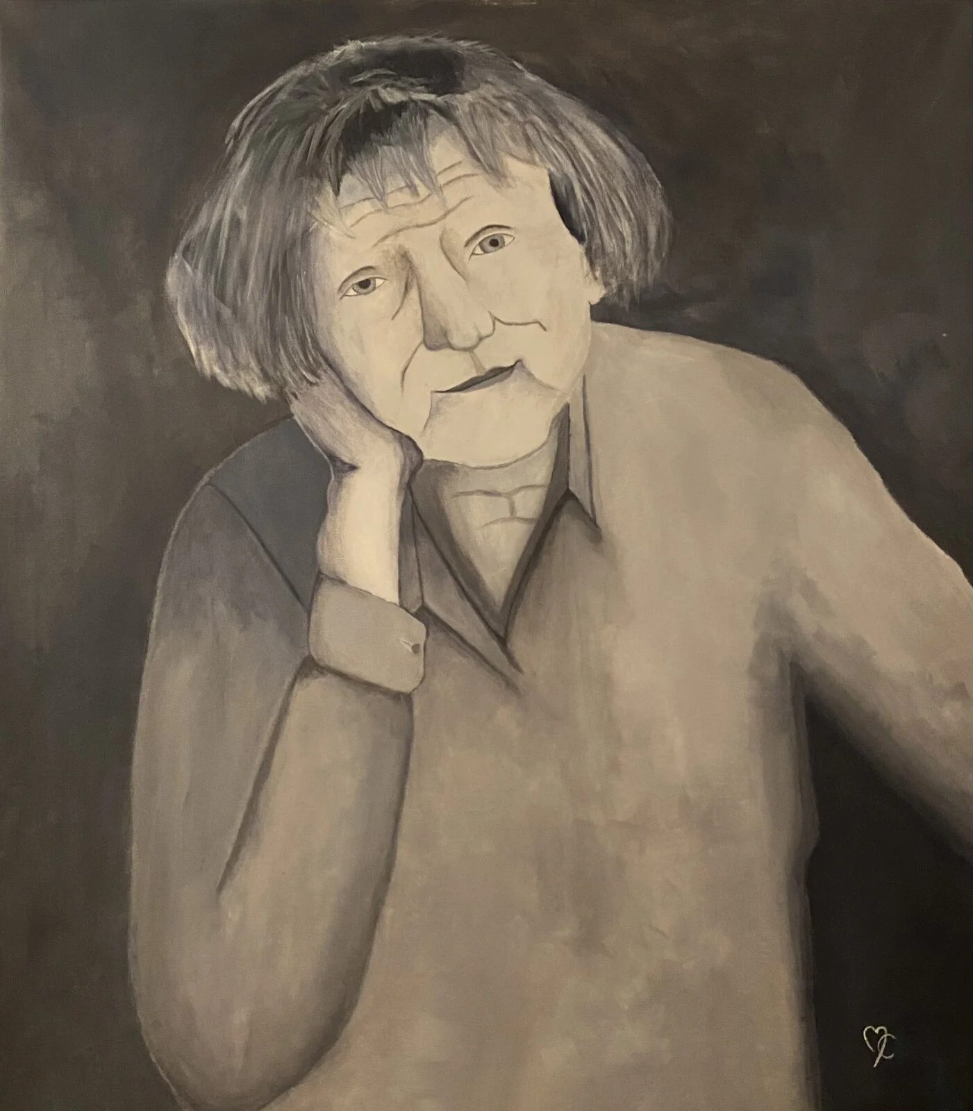 Akrylmålning Astrid av Matilda Carlström