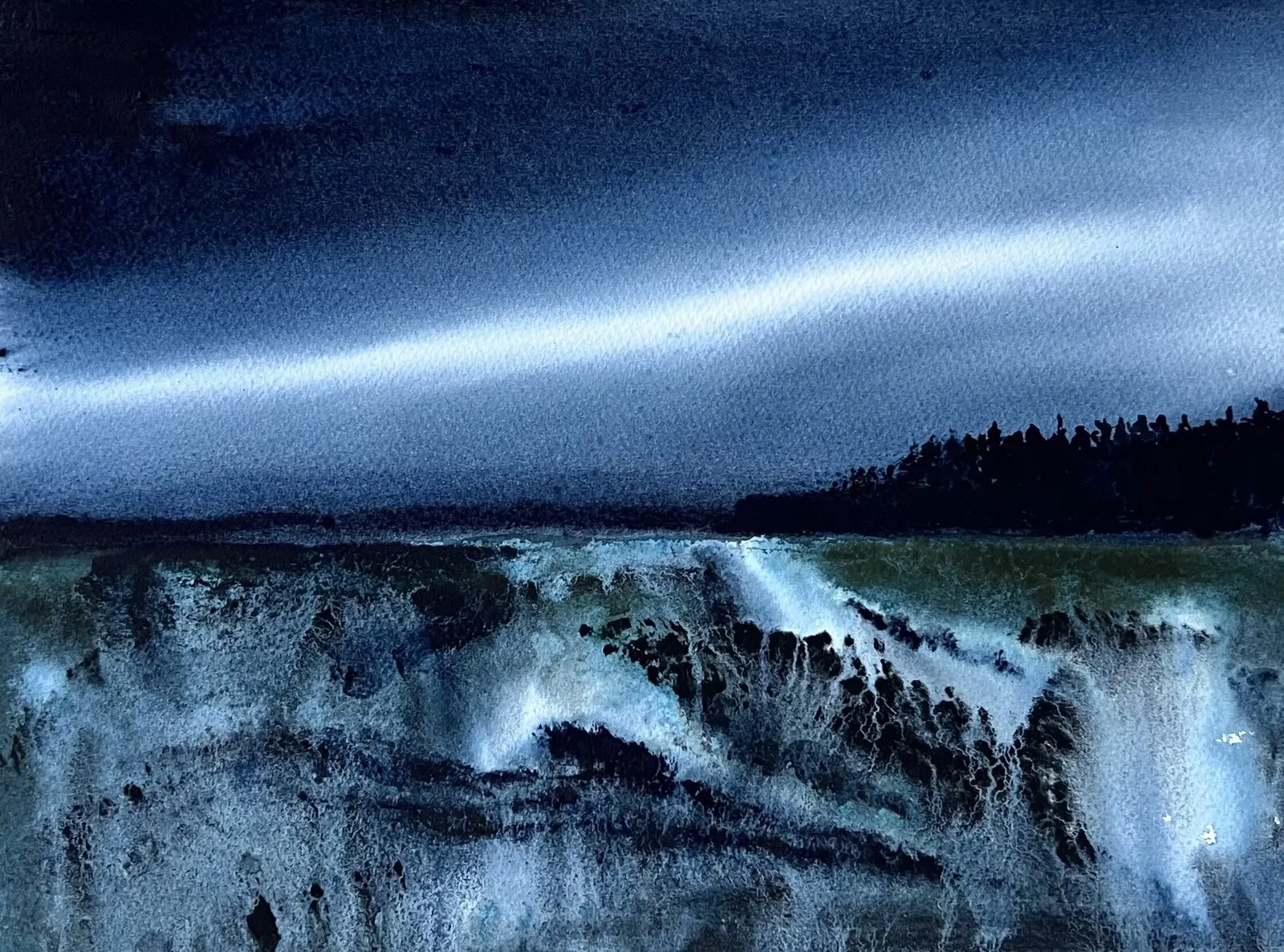 Akvarell I november av Tuva Andersen