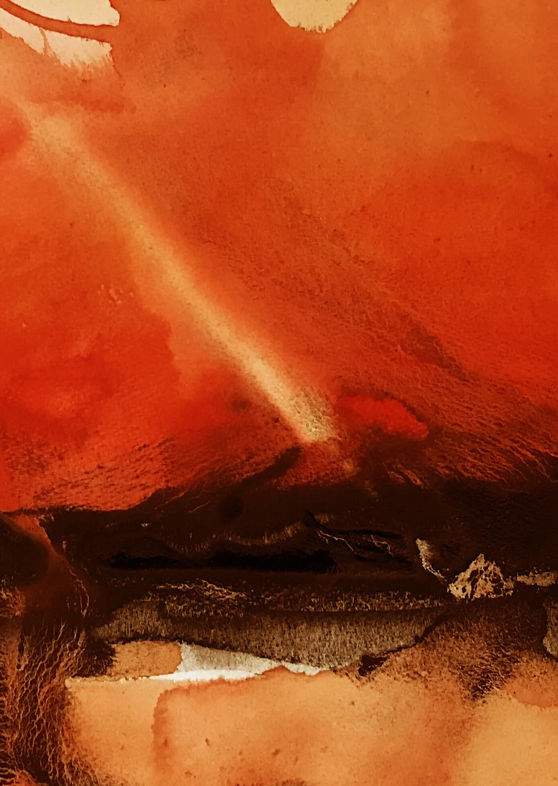 Akvarell Före stormen av Margareta Palm